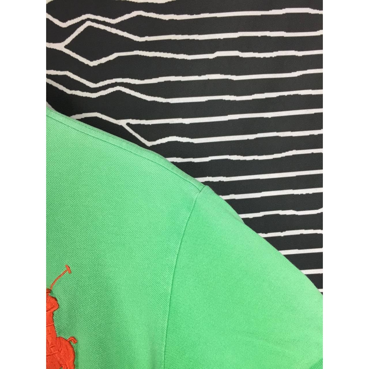 Polo Ralph Lauren × Vintage Vtg Polo Ralph Lauren Big Logo Custom Fit Polo Tee Size US L / EU 52-54 / 3 - 5 Thumbnail