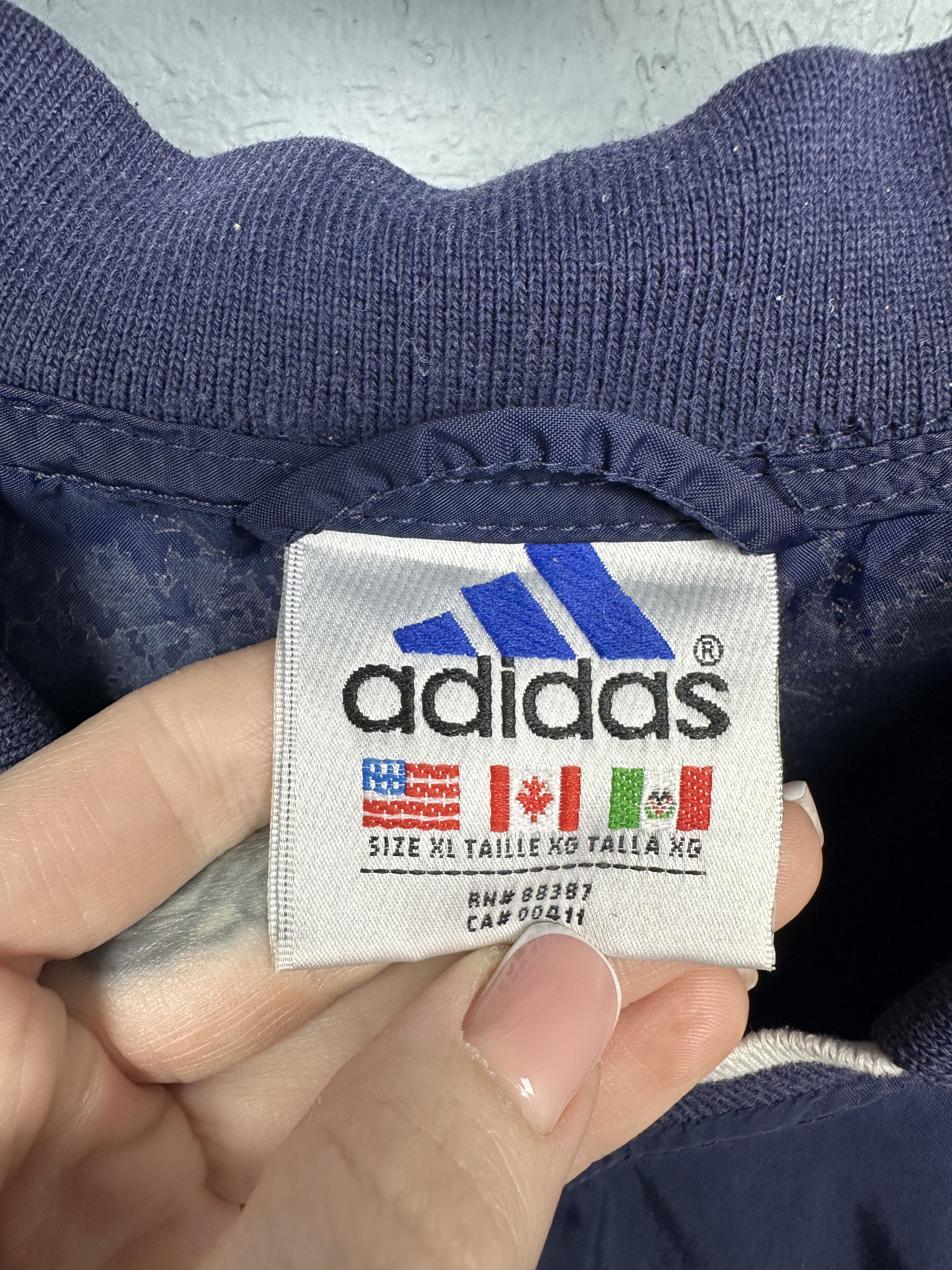 Adidas × Vintage Adidas 90s Vintage Mens Nylon Jacket Size US XL / EU 56 / 4 - 6 Thumbnail