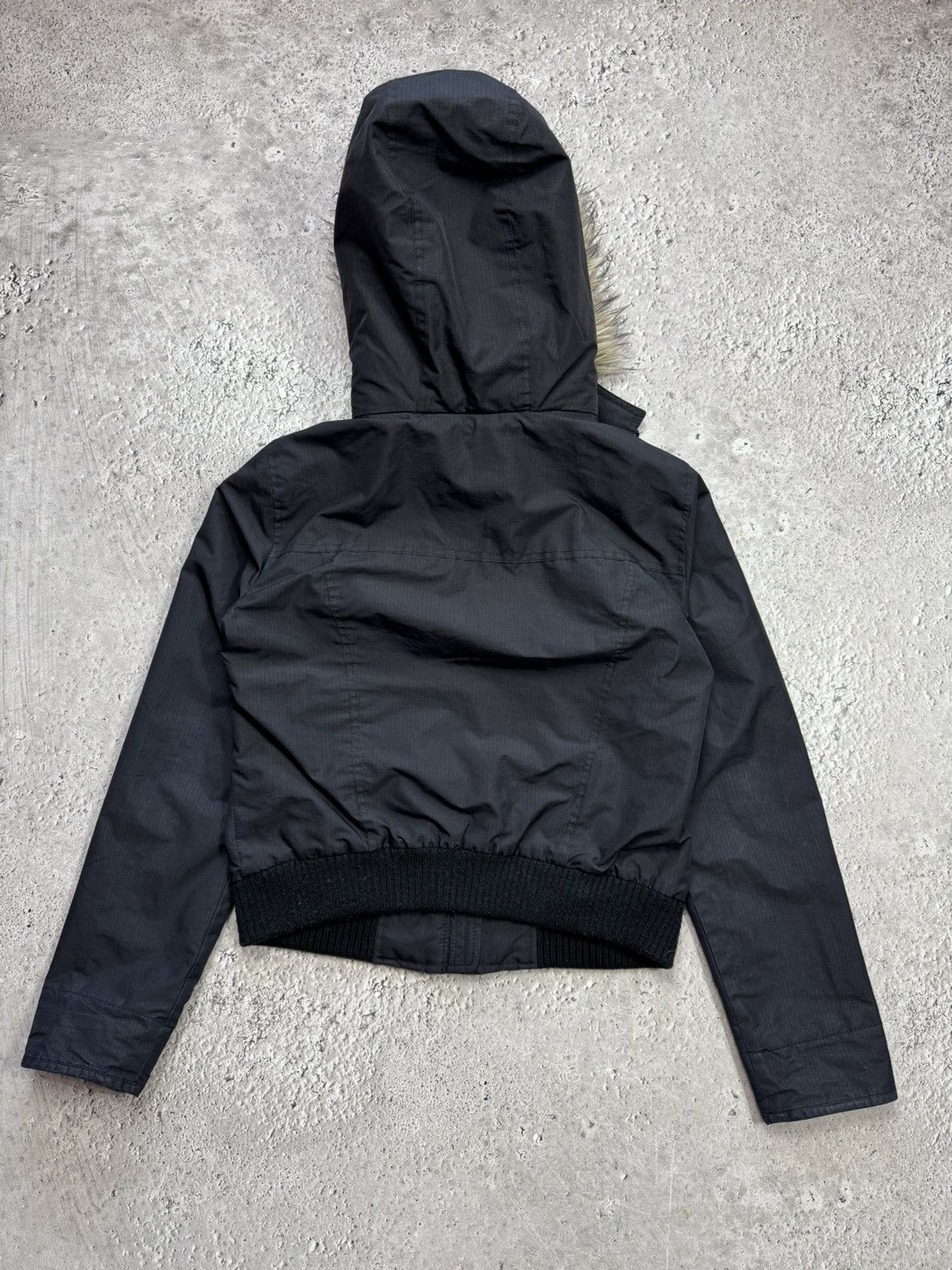 Hollister Hollister Faux Fur Hooded Bomber Jacket Black Women’s Size M Size M / US 6-8 / IT 42-44 - 9 Thumbnail