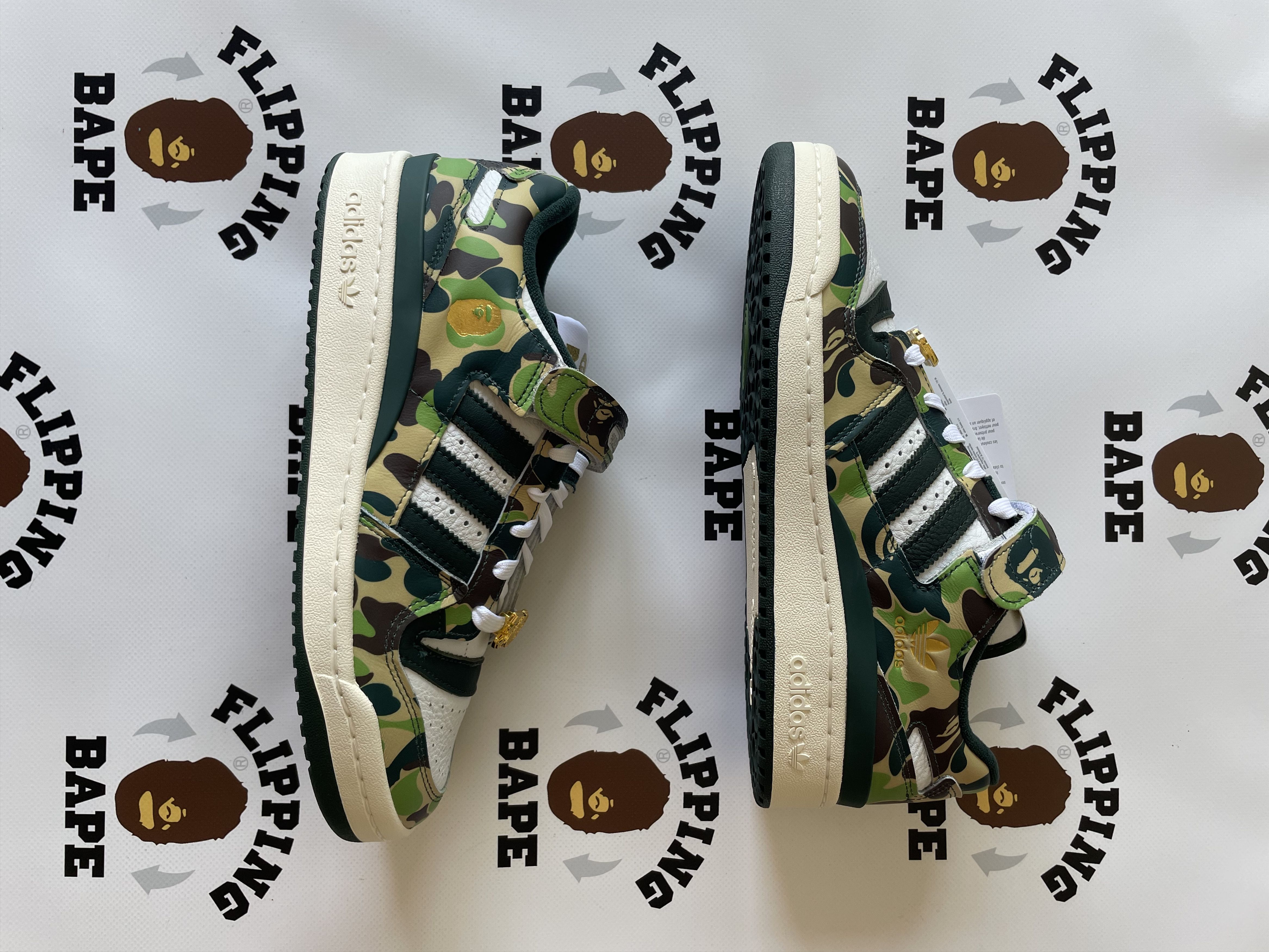 Adidas × Bape ADIDAS FORUM 84 BAPE LOW Size US 8.5 / EU 41-42 - 4 Thumbnail