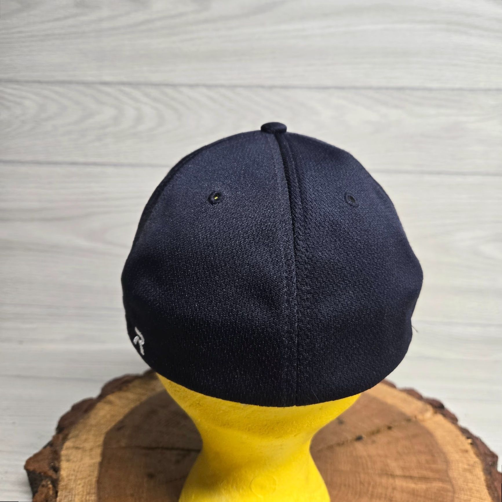 New Era VINTAGE New Era Christiansburg Blue Demons Baseball Cap Hat Unisex Adults Small Medium Blue Knit Logo 90s Virginia VA Size ONE SIZE - 3 Thumbnail