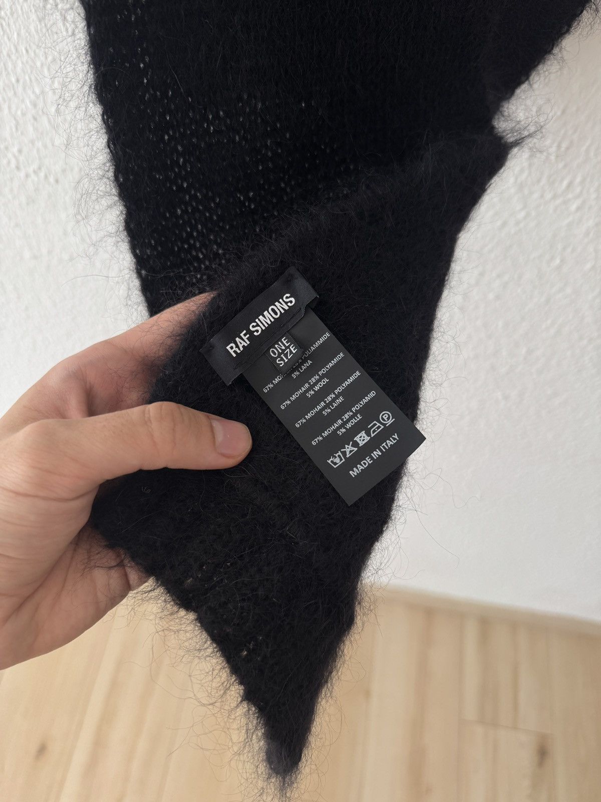 Raf Simons Raf Simons Wool Mohair Scarf Size ONE SIZE - 5 Thumbnail