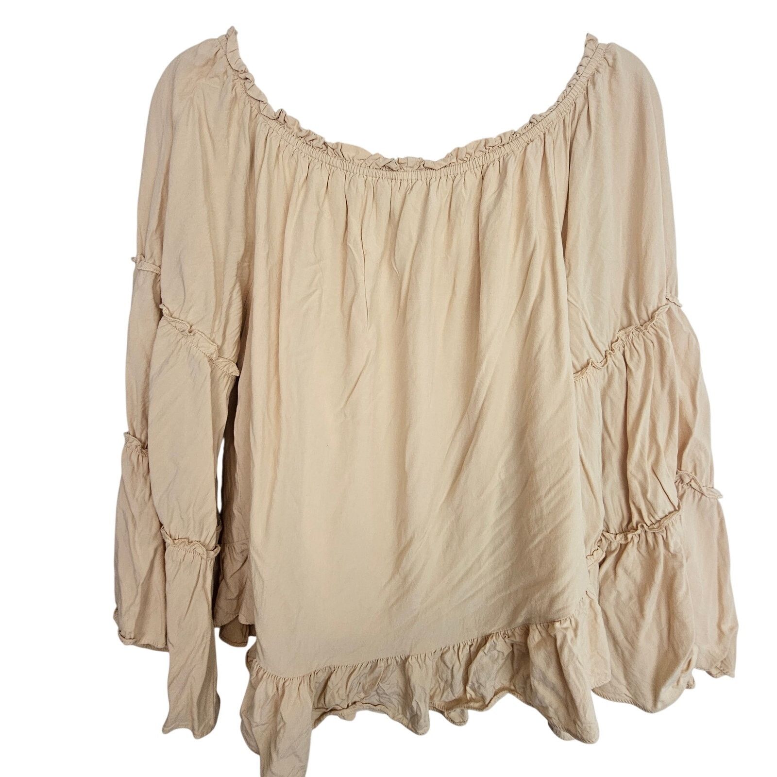 Black Scale Scarlet Darkness Renaissance Off Shoulder Virago Sleeve Top Size M / US 6-8 / IT 42-44 - 9 Thumbnail