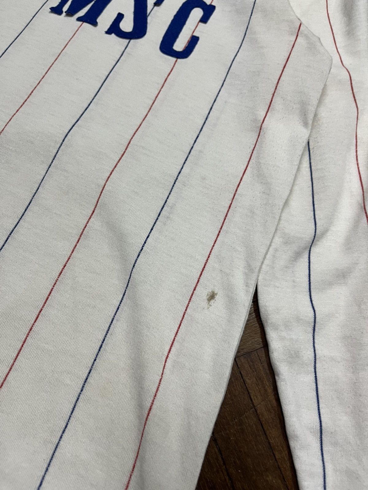 Adidas Vintage 1980s Adidas MSC France Away Kit Longsleeve Jersey Size US S / EU 44-46 / 1 - 9 Thumbnail