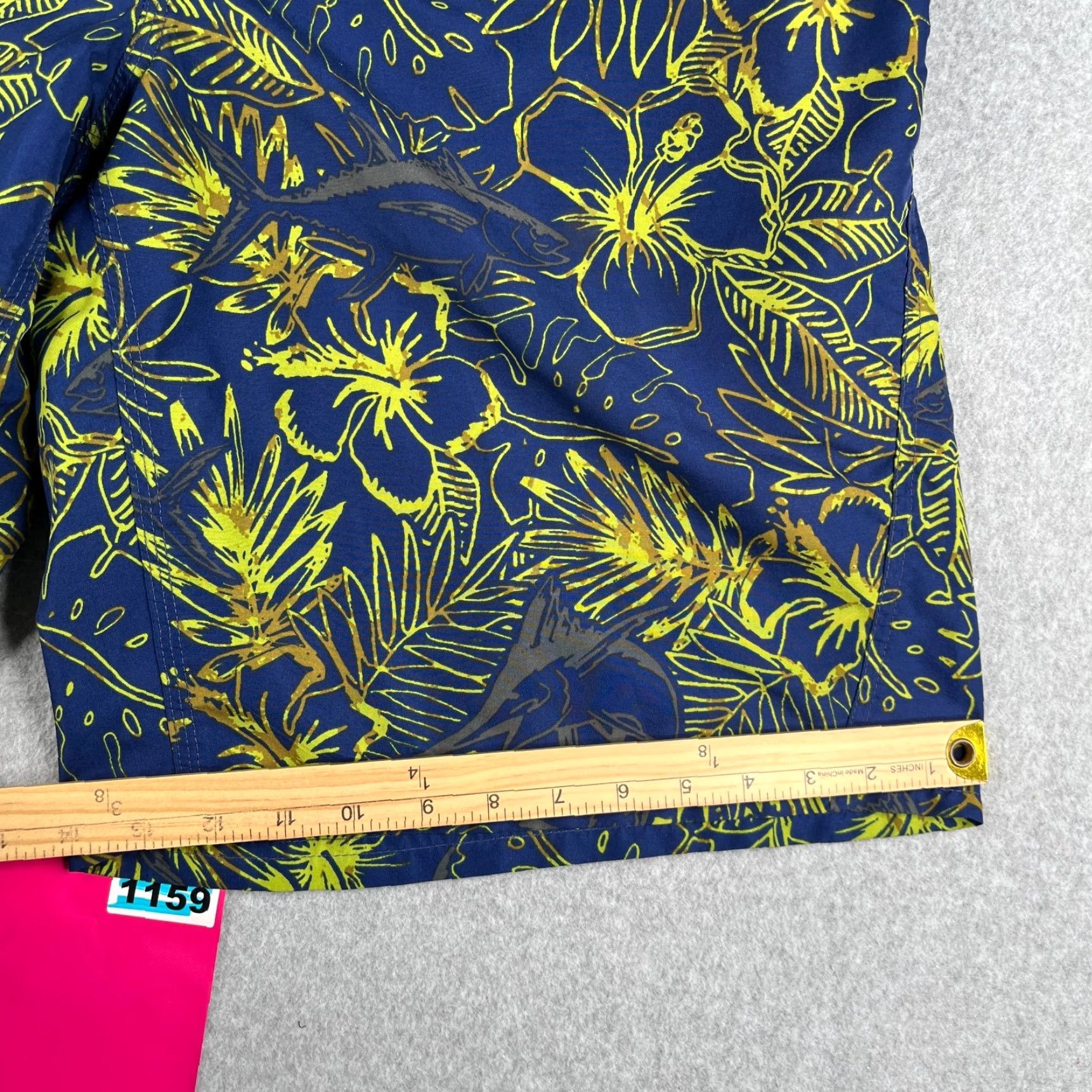 Vintage Columbia Men Board Shorts 40 Navy Blue Floral Beach Surfing Recreational Mens Size US 40 / EU 56 - 3 Thumbnail