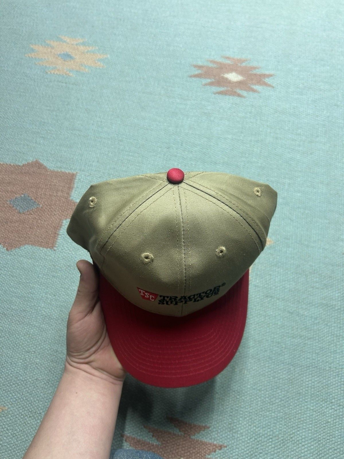Vintage Tractor supply co snapback hat embroidered logo farm adjust Size ONE SIZE - 3 Thumbnail