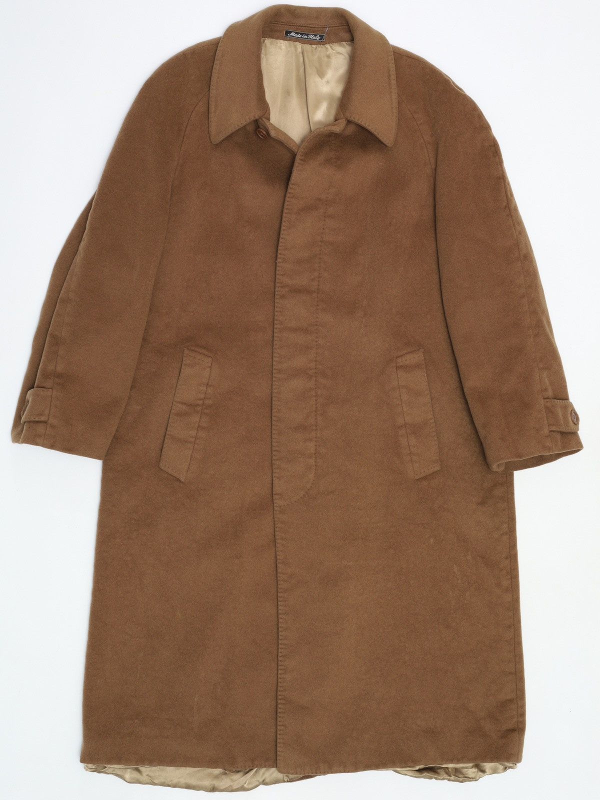 Vintage Ing Loro Piana Vintage Wool Cashmere Beige Coat Size M / US 6-8 / IT 42-44 - 1 Thumbnail