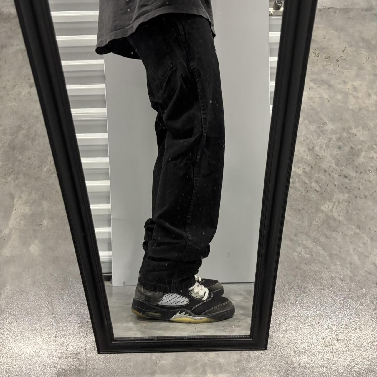 Japanese Brand × Vintage Crazy Vintage Y2K/2000s Grunge Solid Black Essential Denim Jeans! Size US 32 / EU 48 - 2 Thumbnail