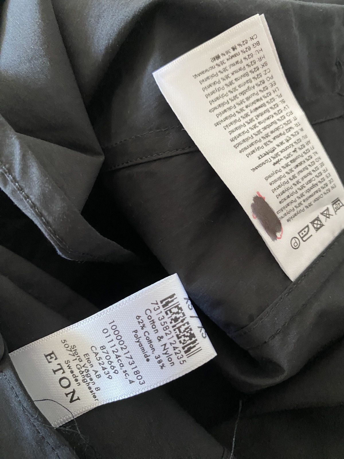 Eton Eton Cotton/Nylon Overshirt Jacket black shirt Size US XS / EU 42 / 0 - 3 Thumbnail