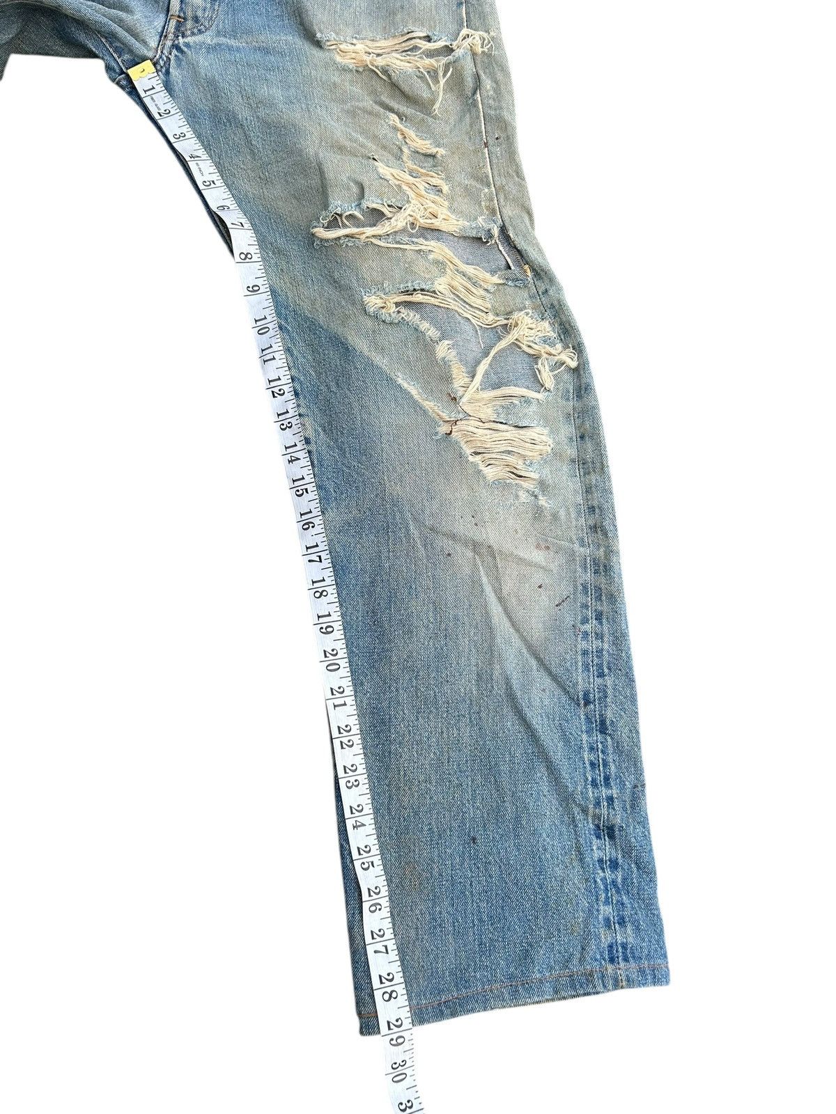 Levi's × Vintage 60s-70s THRASHED Levi's 6 Selvedge Vintage Denim Jeans Size US 32 / EU 48 - 21 Thumbnail