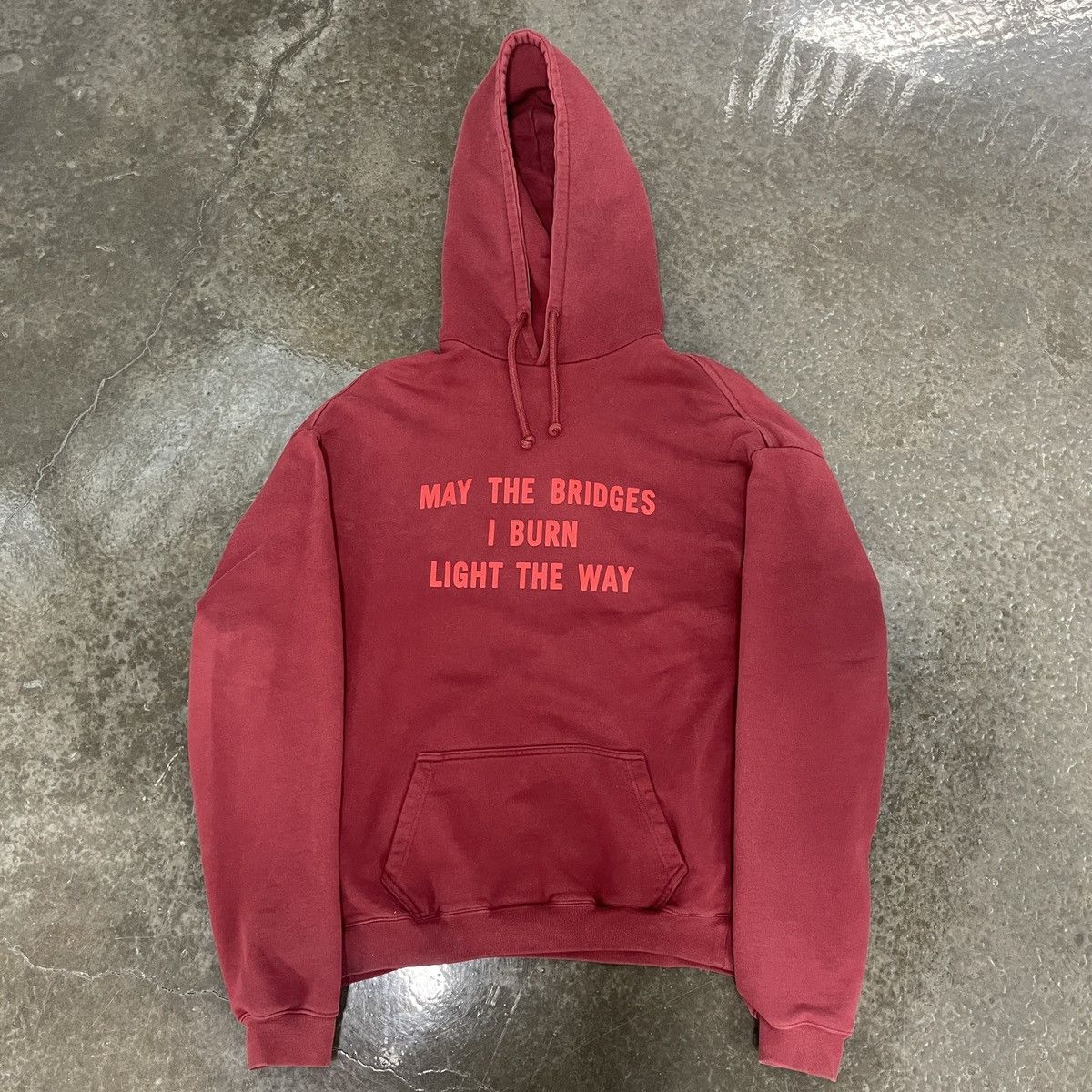 Vetements May The Bridges I Burn Light The Way Hoodie