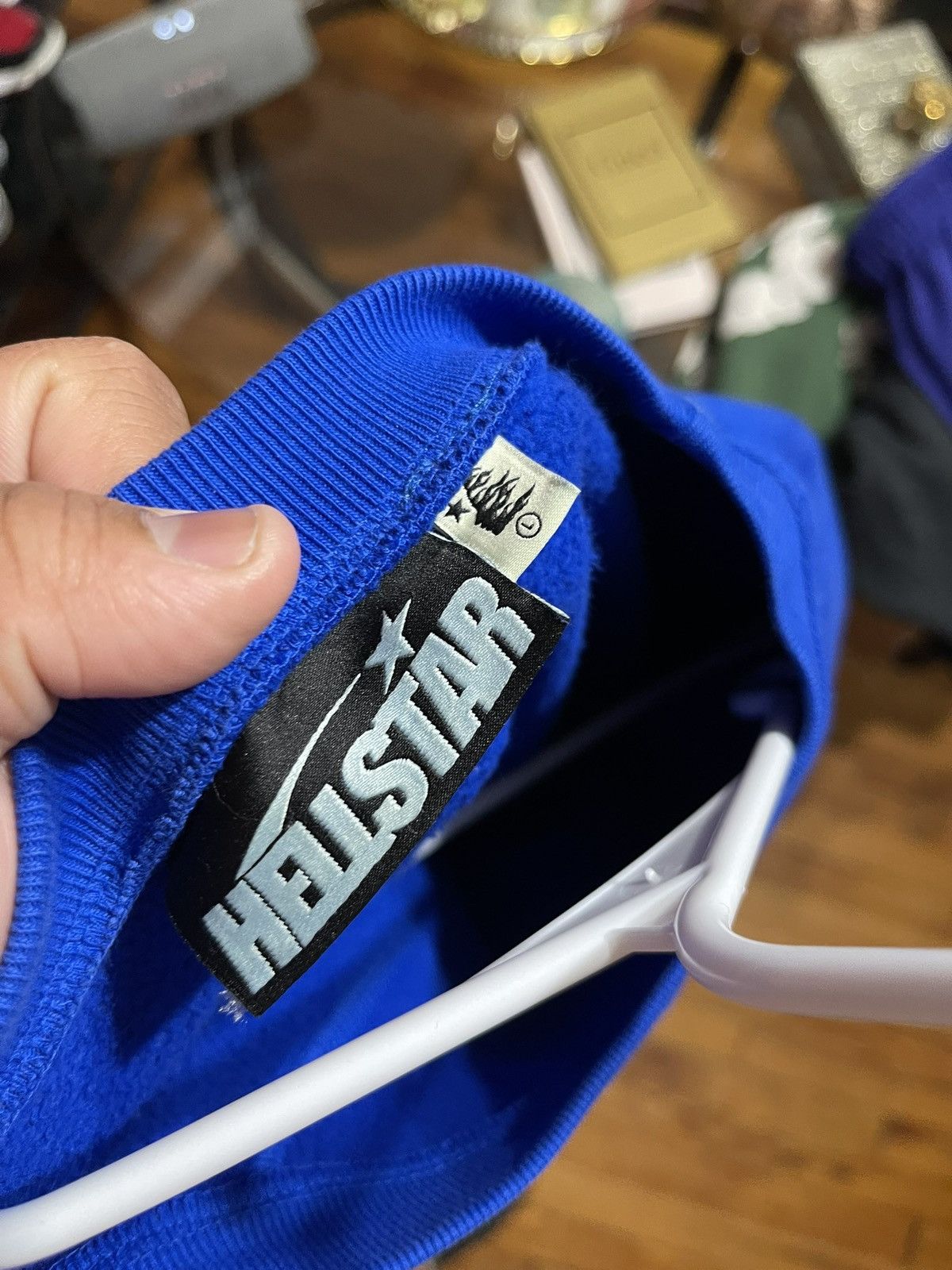 HELLSTAR Hellstar Sport Blue Gel Crewneck Shirt Size Large Size US L / EU 52-54 / 3 - 6 Thumbnail