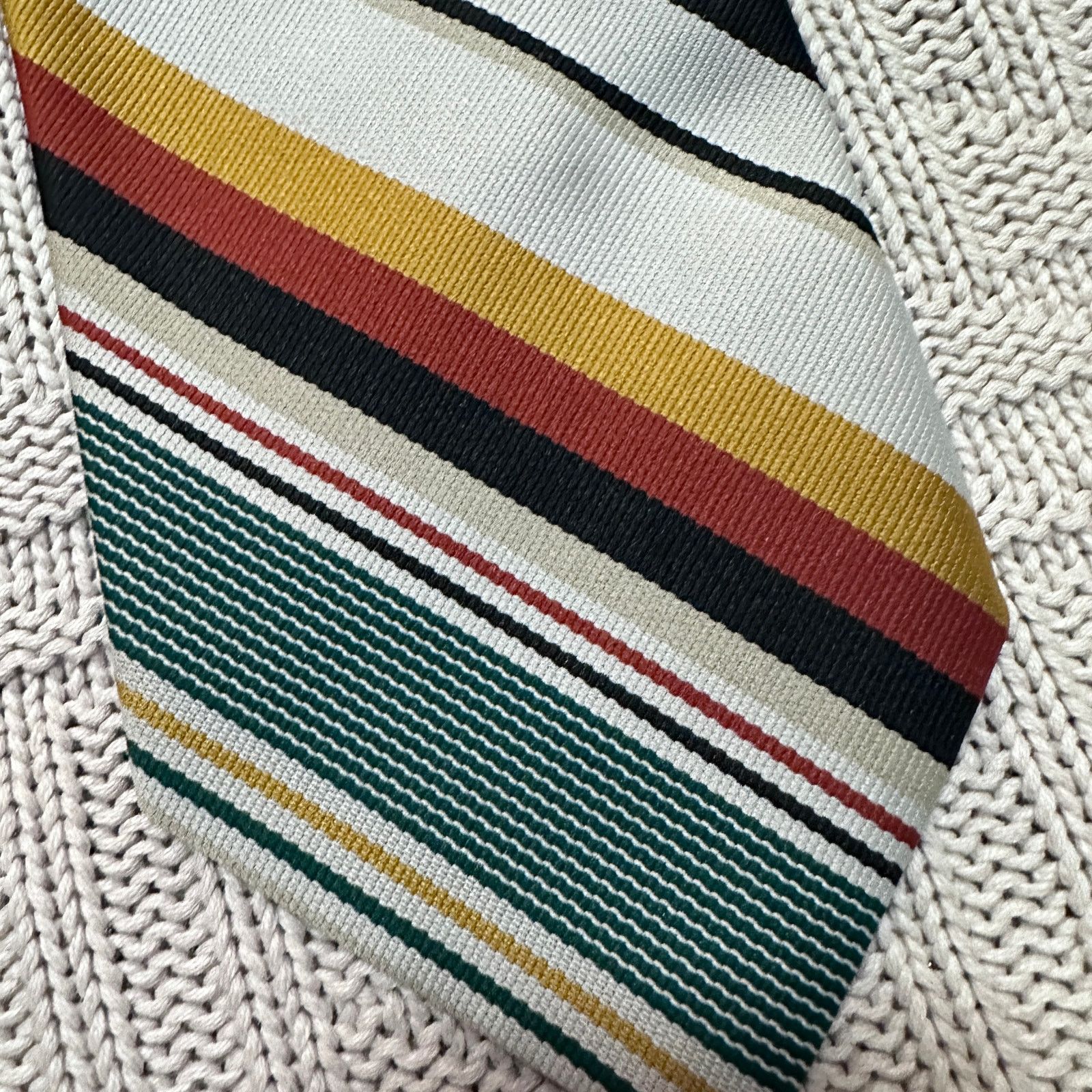 Vintage Vintage Interwoven retro 70s striped men's tie Size ONE SIZE - 2 Thumbnail