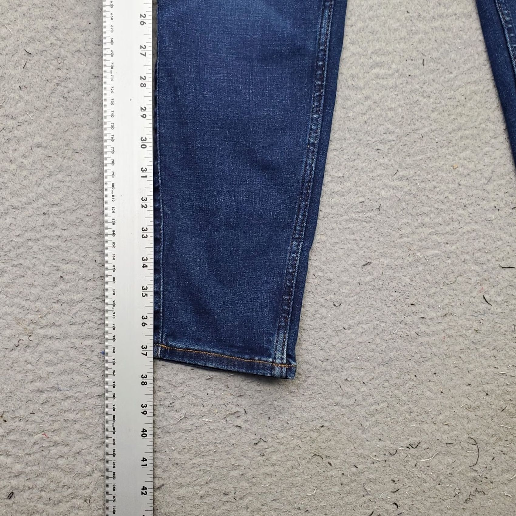 Old Navy Old Navy Jeans Womens 10P Blue Denim Extra High-Rise Rockstar Super-Skinny Leg Jeans Size 32" / US 10 / IT 46 - 3 Thumbnail