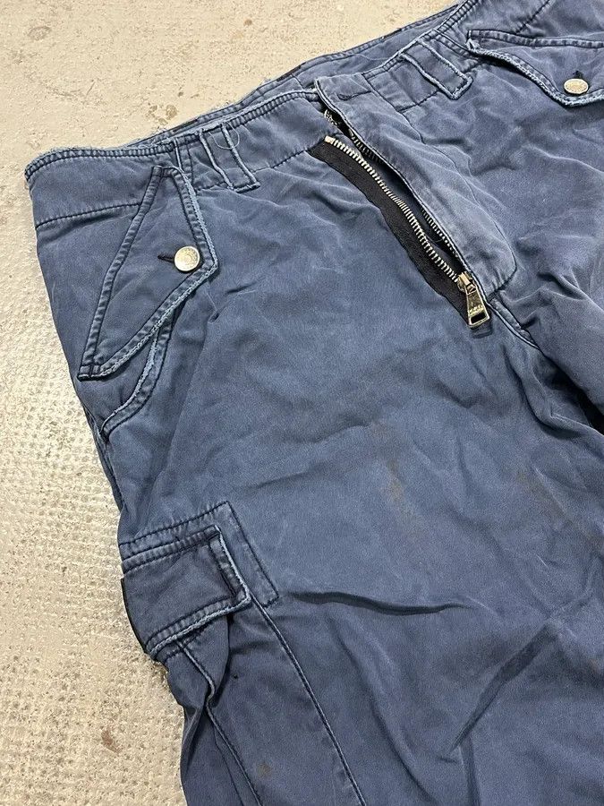 Dolce & Gabbana AW2002 Dolce & Gabbana Cargo Zip Blue Pants Size US 34 / EU 50 - 8 Thumbnail