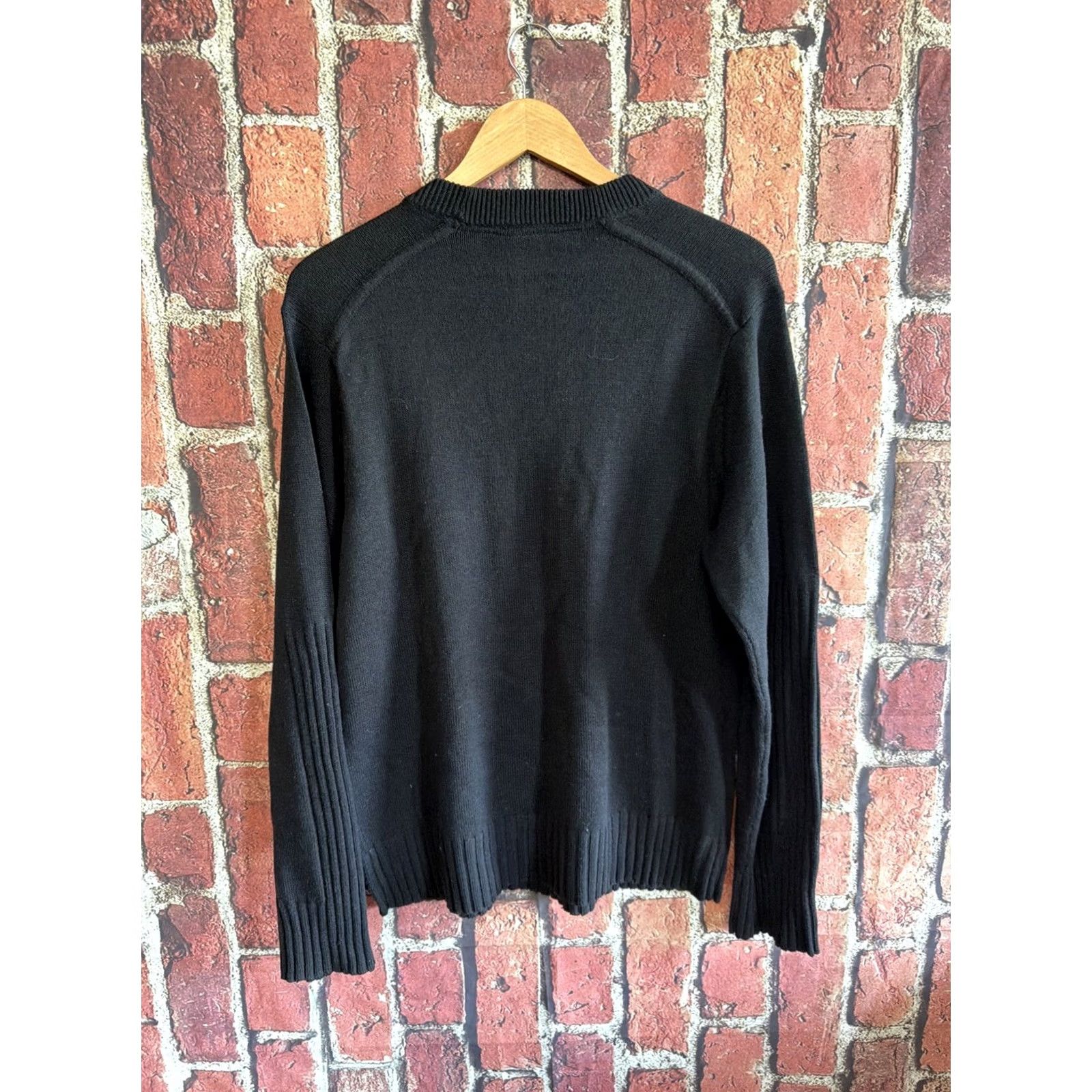 The North Face The North Face Sweater Black XL Long Sleeve Crew Neck Cotton Wool Blend Knit Pullover Outdoor Size US XL / EU 56 / 4 - 3 Thumbnail