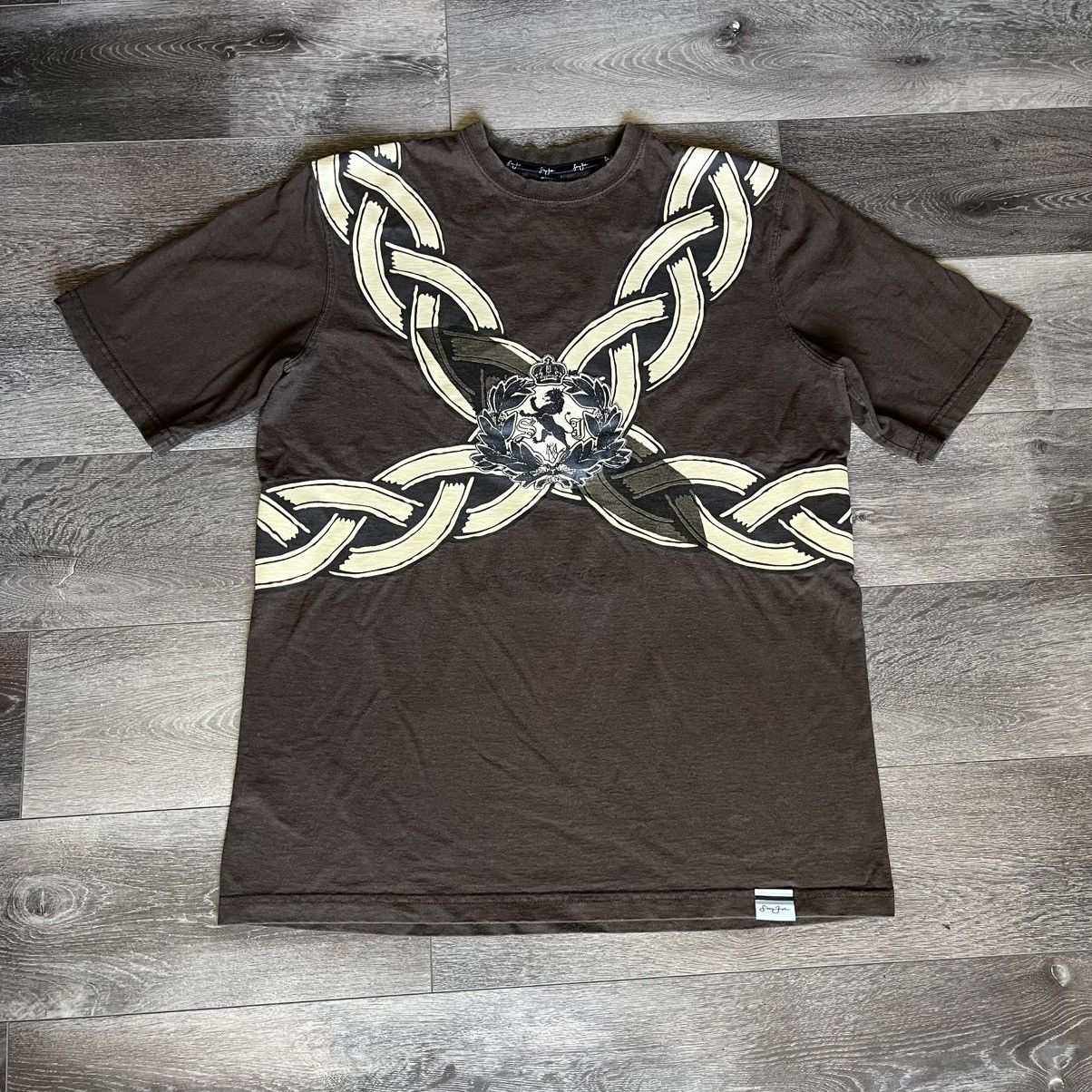 Sean John Vintage 2000s Sean John Affliction Style Crest Graphic Tee Size US L / EU 52-54 / 3 - 1 Thumbnail