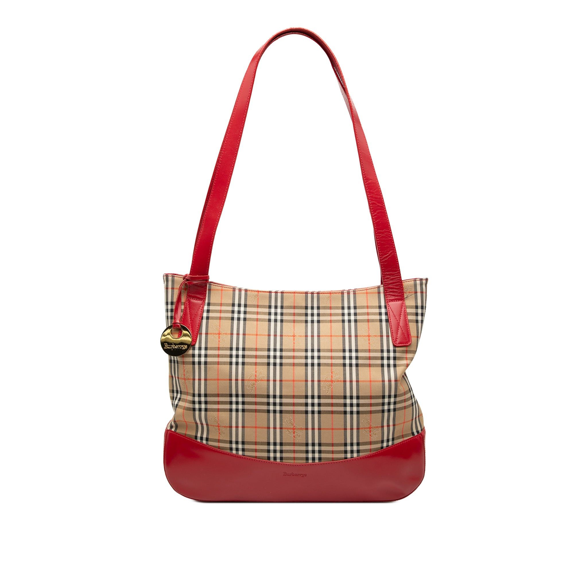 Burberry Haymarket Check Canvas Tote Size ONE SIZE - 1 Thumbnail