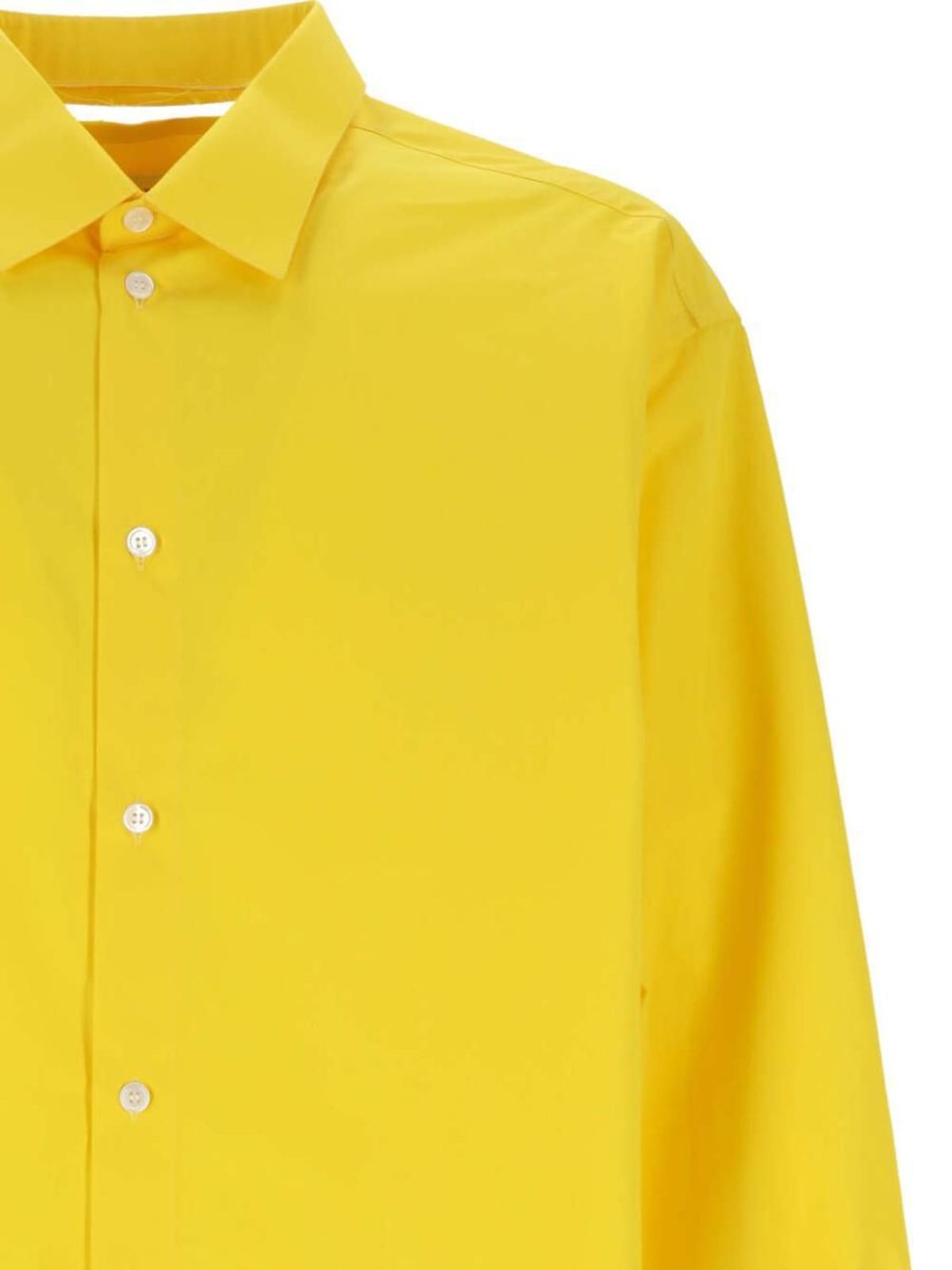 Marni o1y0225 Solid Color Shirt in Yellow Size US M / EU 48-50 / 2 - 3 Thumbnail
