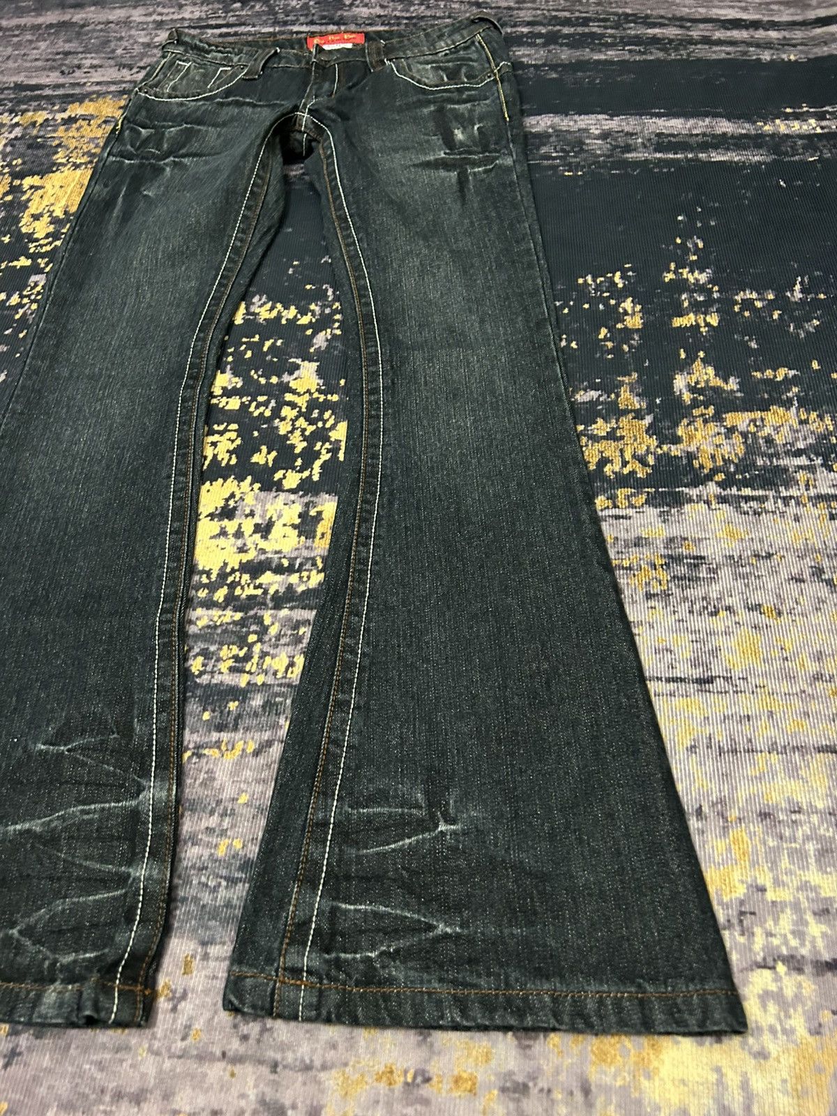 Tornado Mart Vintage PANTOMIME Clau Mark Flare Jeans Size 29" - 4 Thumbnail