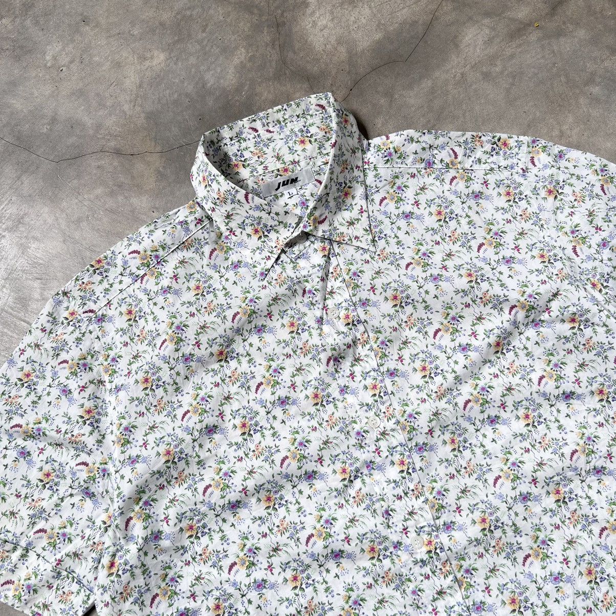Japanese Brand Jun Men Floral Shirt Size US L / EU 52-54 / 3 - 2 Thumbnail