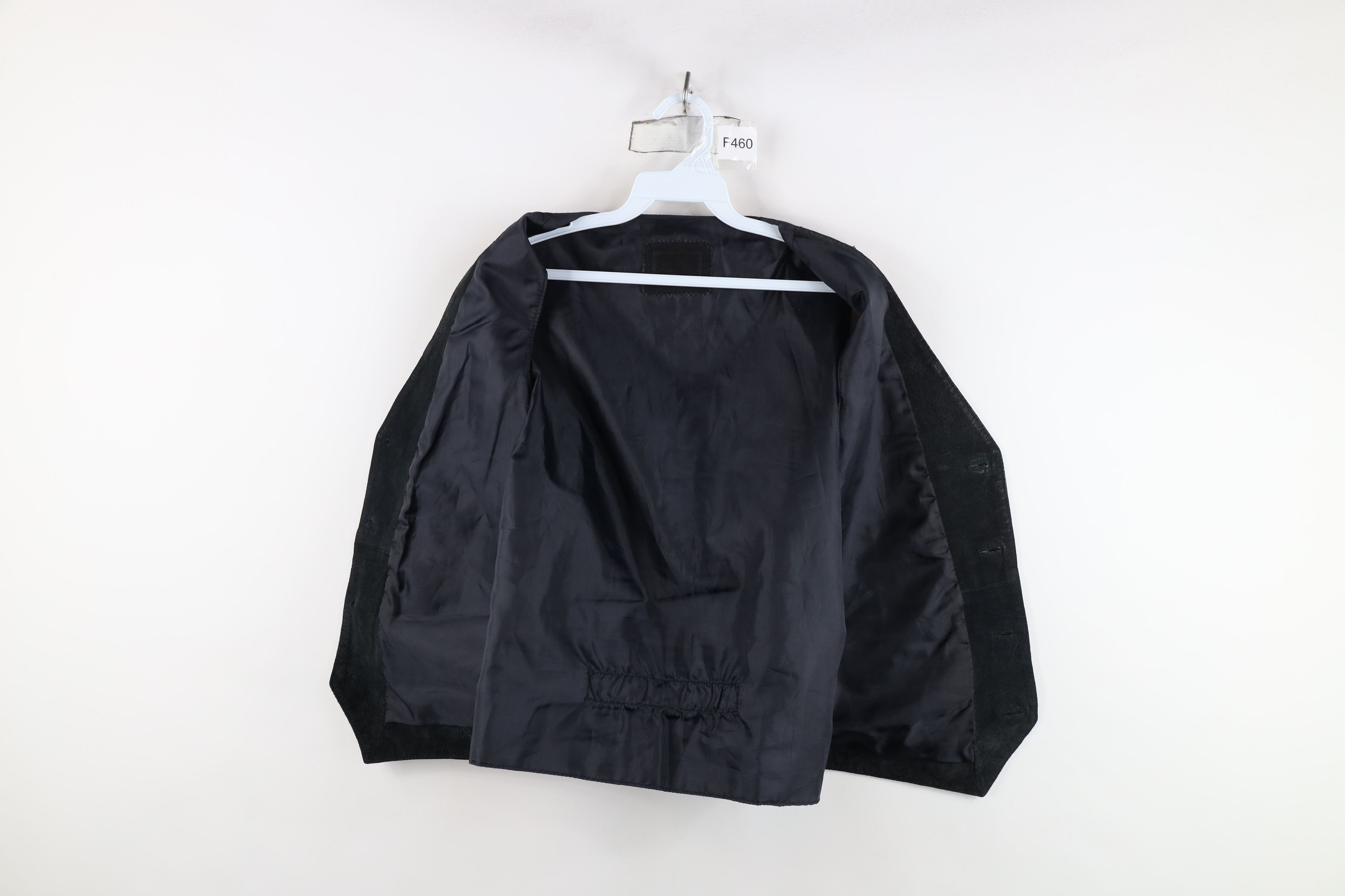 Vintage Vintage 90s Streetwear Suede Leather Vest Jacket Black Size US M / EU 48-50 / 2 - 10 Thumbnail