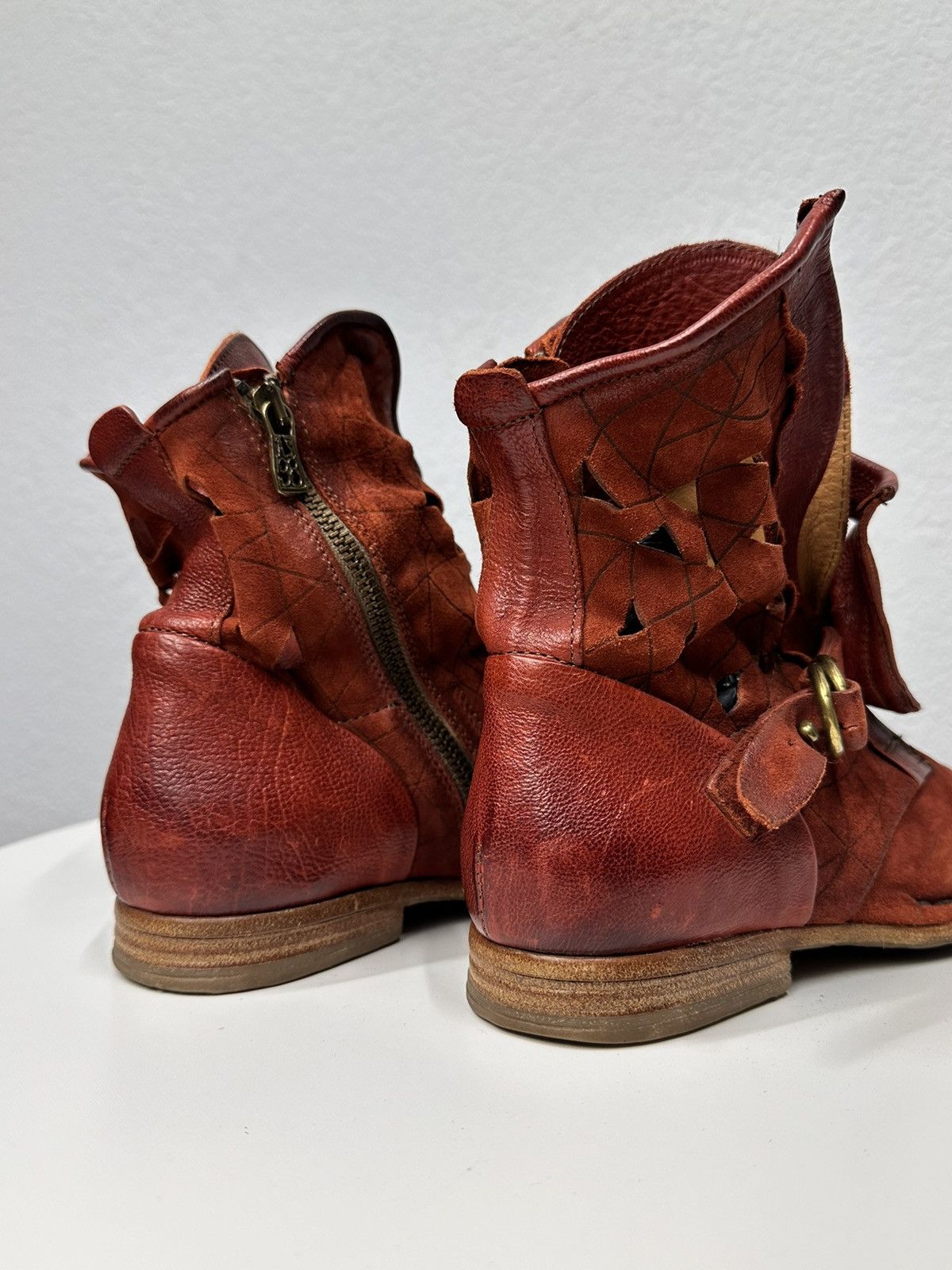 A.S.98 Vintage AS 98 Leather Boots Guidi Rick Owens MoMa Avantgarde Size US 6 / IT 36 - 4 Thumbnail