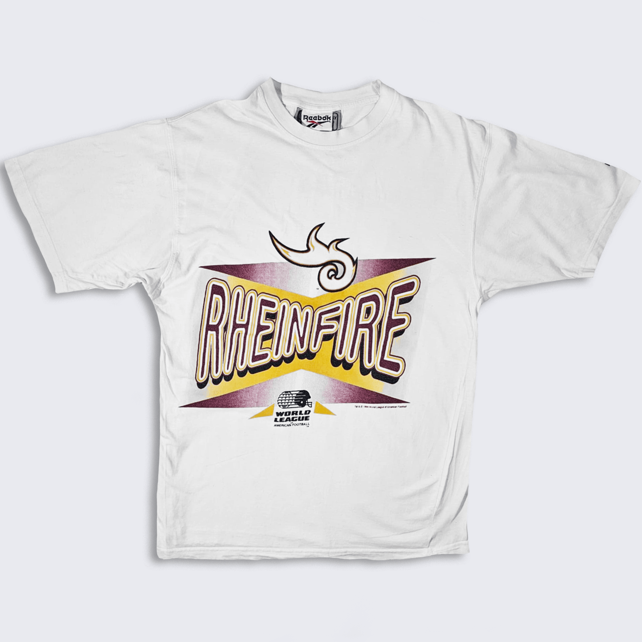 Reebok × Vintage Rhein Fire 90s World League of American Football T-Shirt Size US XXL / EU 58 / 5 - 1 Thumbnail