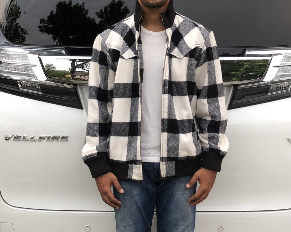 Woolrich Woolen Mills Vintage Woolrich Checkered Wool Bomber Jacket Size US M / EU 48-50 / 2 - 6 Thumbnail