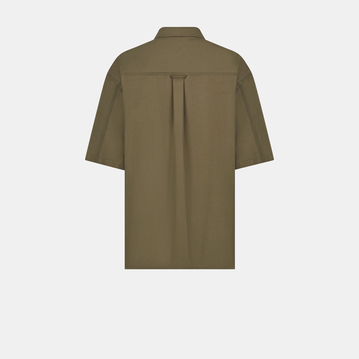 Dior o1bcso1str0225 Short-Sleeved Blouse in Khaki Size M / US 6-8 / IT 42-44 - 2 Thumbnail
