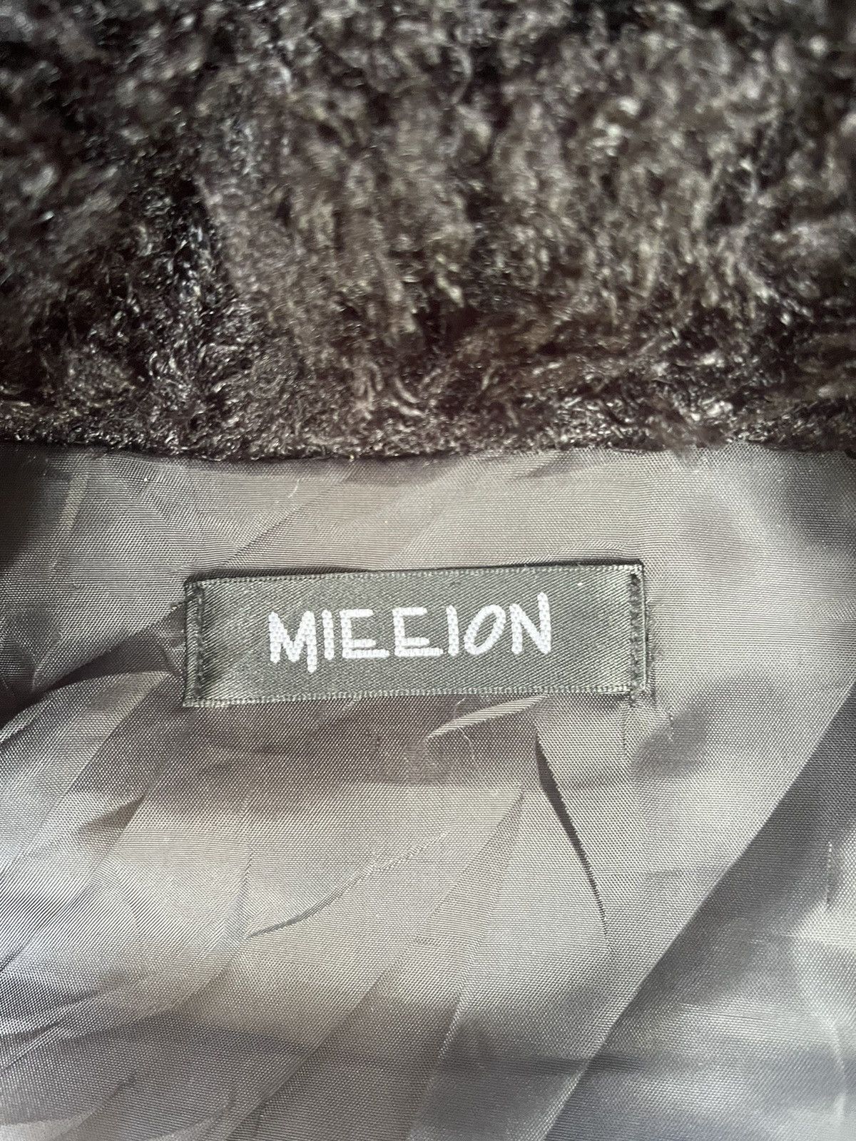 Japanese Brand Mieeion Black Faux Fur & PU Leather Jacket - Belted Size S / US 4 / IT 40 - 15 Thumbnail