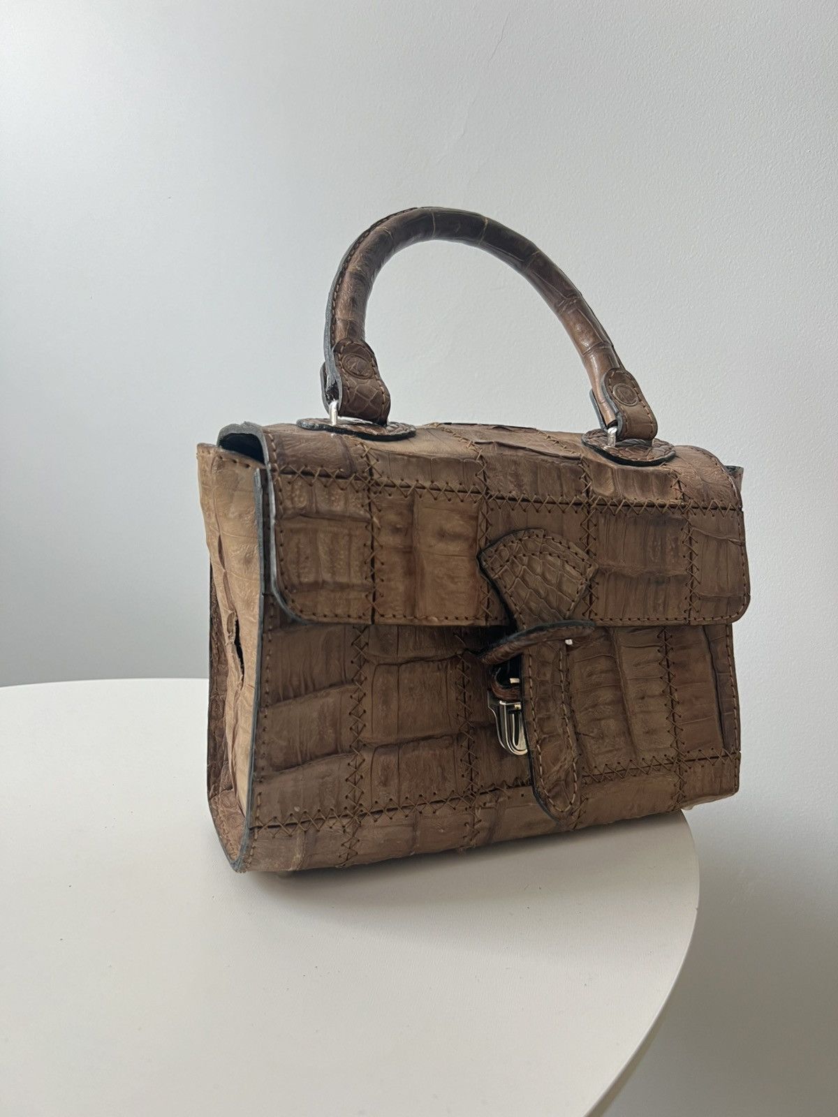 Vintage Vintage Women's Leather bag Crocodile Leather Made By Jaguar Size ONE SIZE - 13 Thumbnail