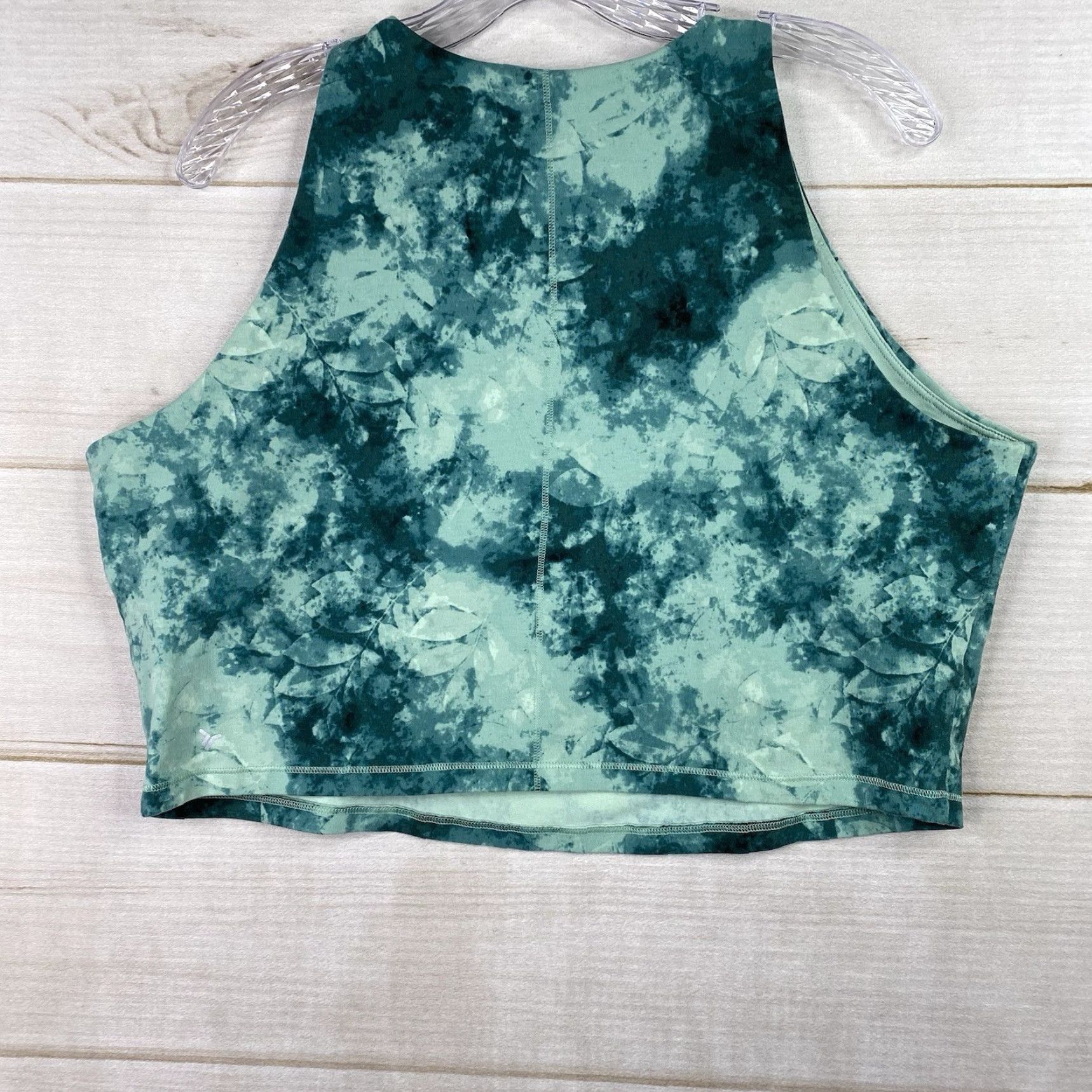Old Navy Old Navy Sports Bra XXL Powerchill Light Support Green Racerback Wireless 2XL Plus Size Shaped Bra Women Activewear Size ONE SIZE - 7 Thumbnail