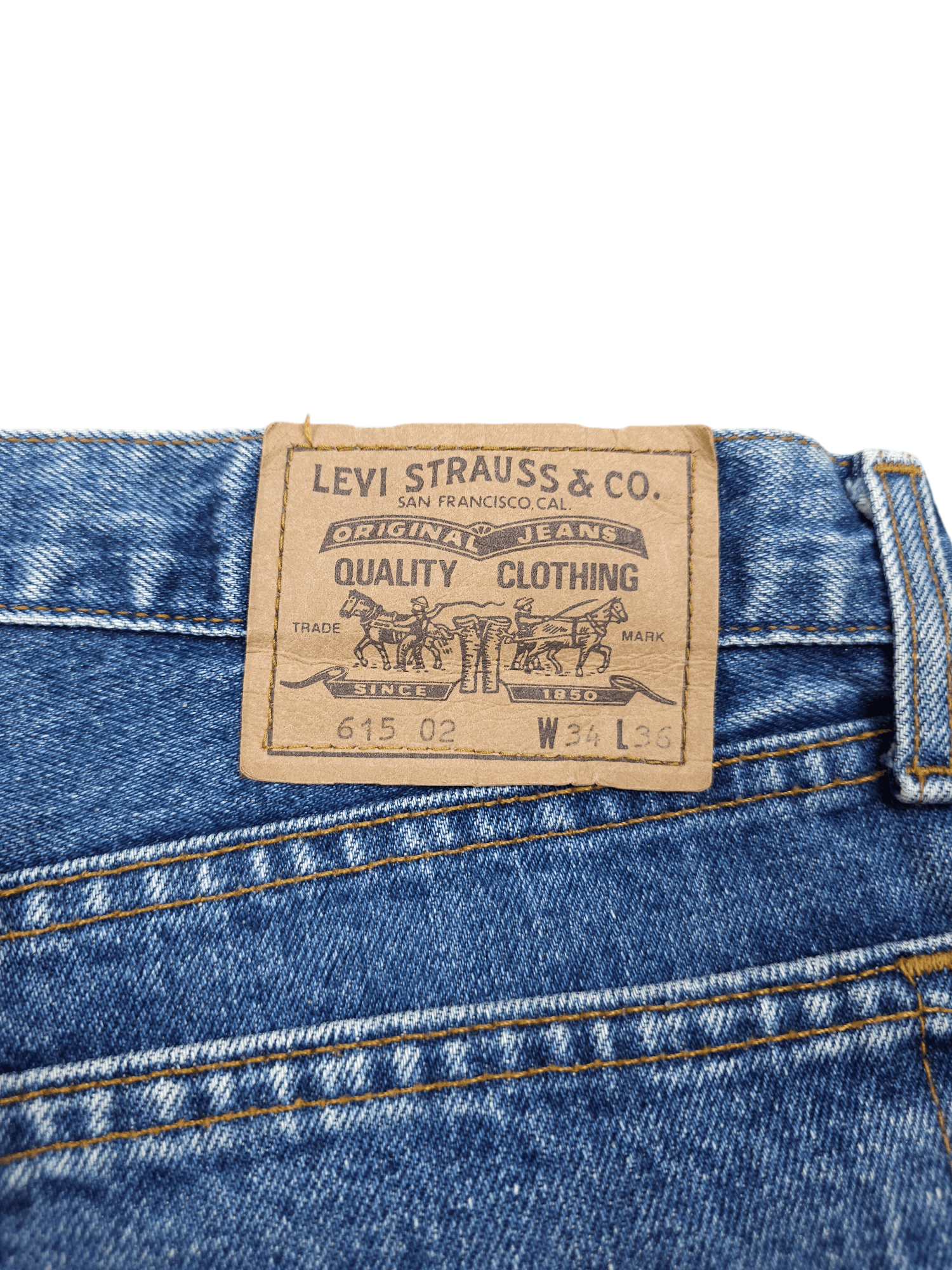 Levi's × Vintage 💎 34/36 Vintage 90's Levi's 615 Straight Jeans Y2K 501 505 Size US 34 / EU 50 - 6 Thumbnail