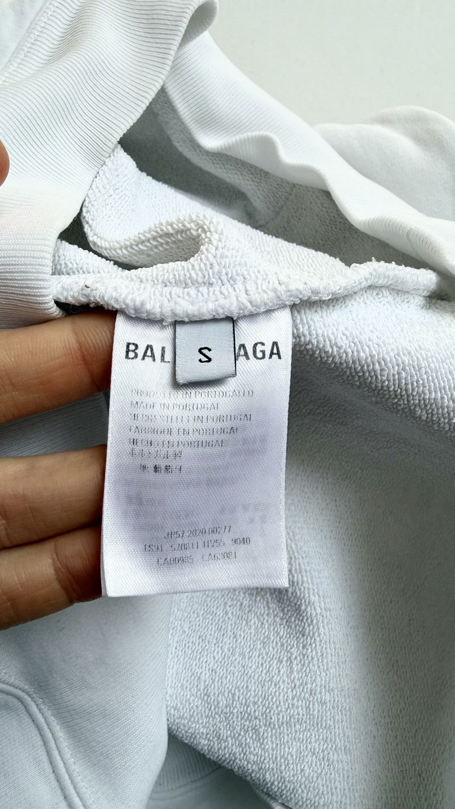 Balenciaga Balenciaga White Logo Hoodie S oversize Size US S / EU 44-46 / 1 - 14 Thumbnail
