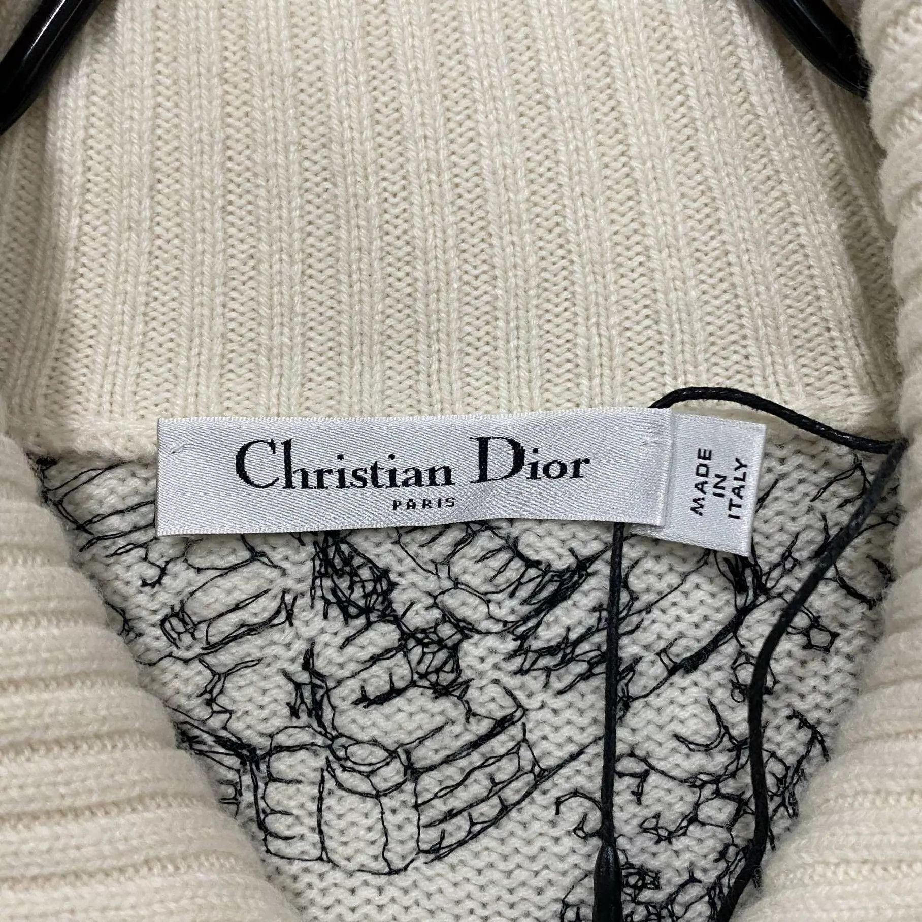 Dior Dior Embroidered Cashmere Zip Jacket 38 Mint Size S / US 4 / IT 40 - 4 Thumbnail