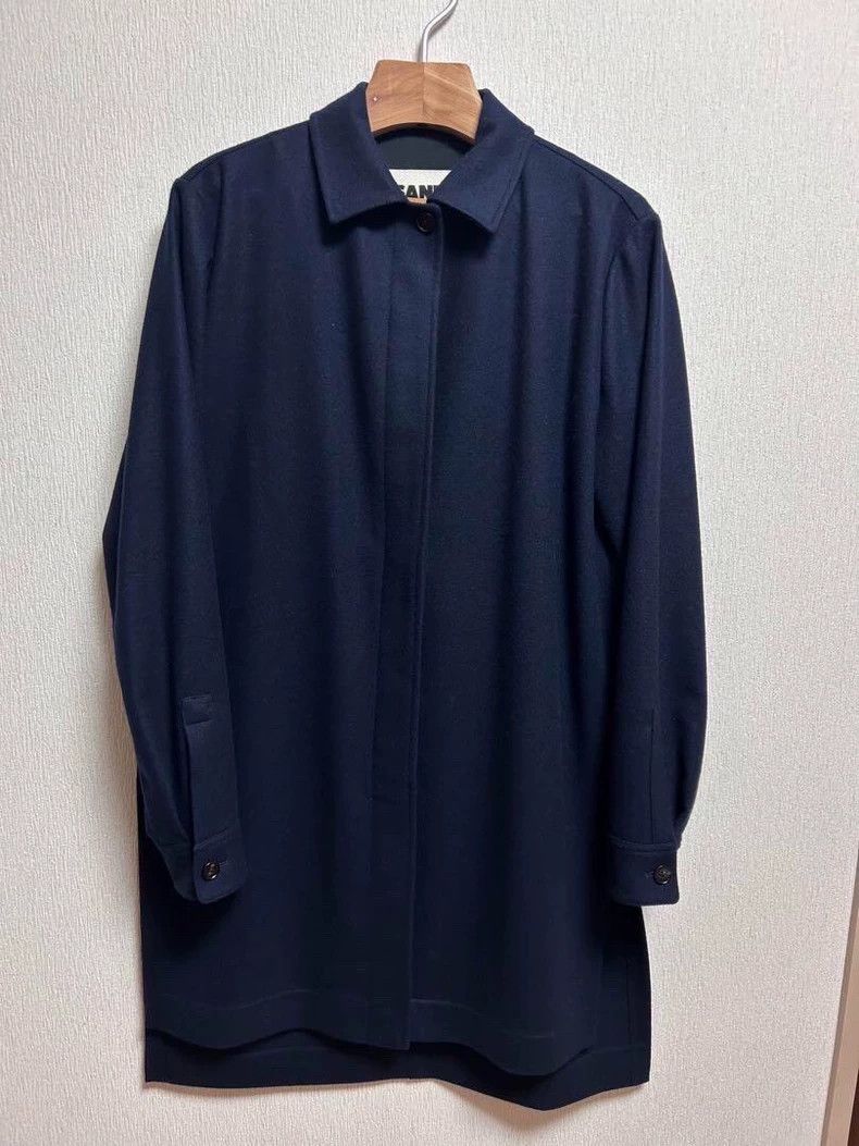 Jil Sander Jil Sander Wool navy blue jacket Size 4XL / US 24-26 - 1 Thumbnail
