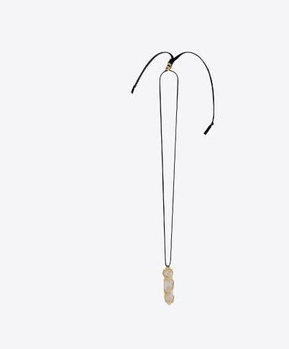Saint Laurent Paris o1bcso1str1224 Size: OS/Pendant Necklace in Black/Silver Size ONE SIZE - 1 Preview