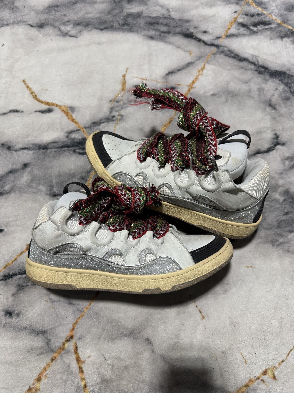 Lanvin Lanvin Curb White Glitter - Sz 12Us Size US 12 / EU 45 - 3 Thumbnail