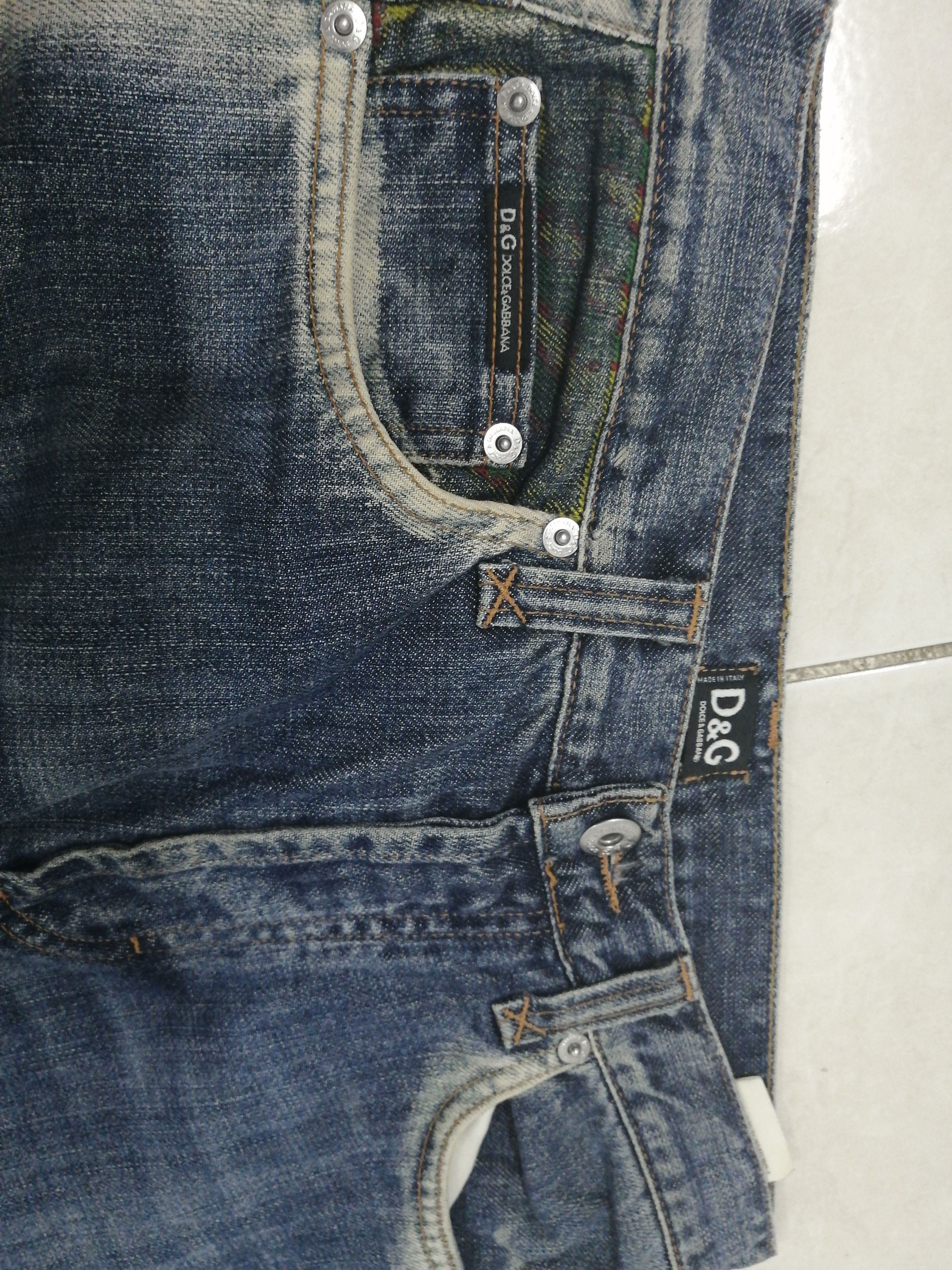 Dolce & Gabbana 💥Rare 💥Dolce & Gabbana Rare Logo Buttonfly Jeans Size US 28 / EU 44 - 5 Thumbnail