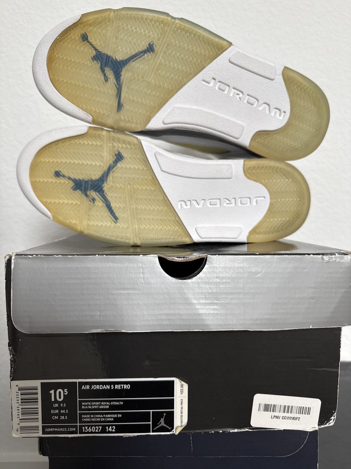 Jordan Brand × Nike Jordan 5 Stealth Size US 10.5 / EU 43-44 - 7 Thumbnail