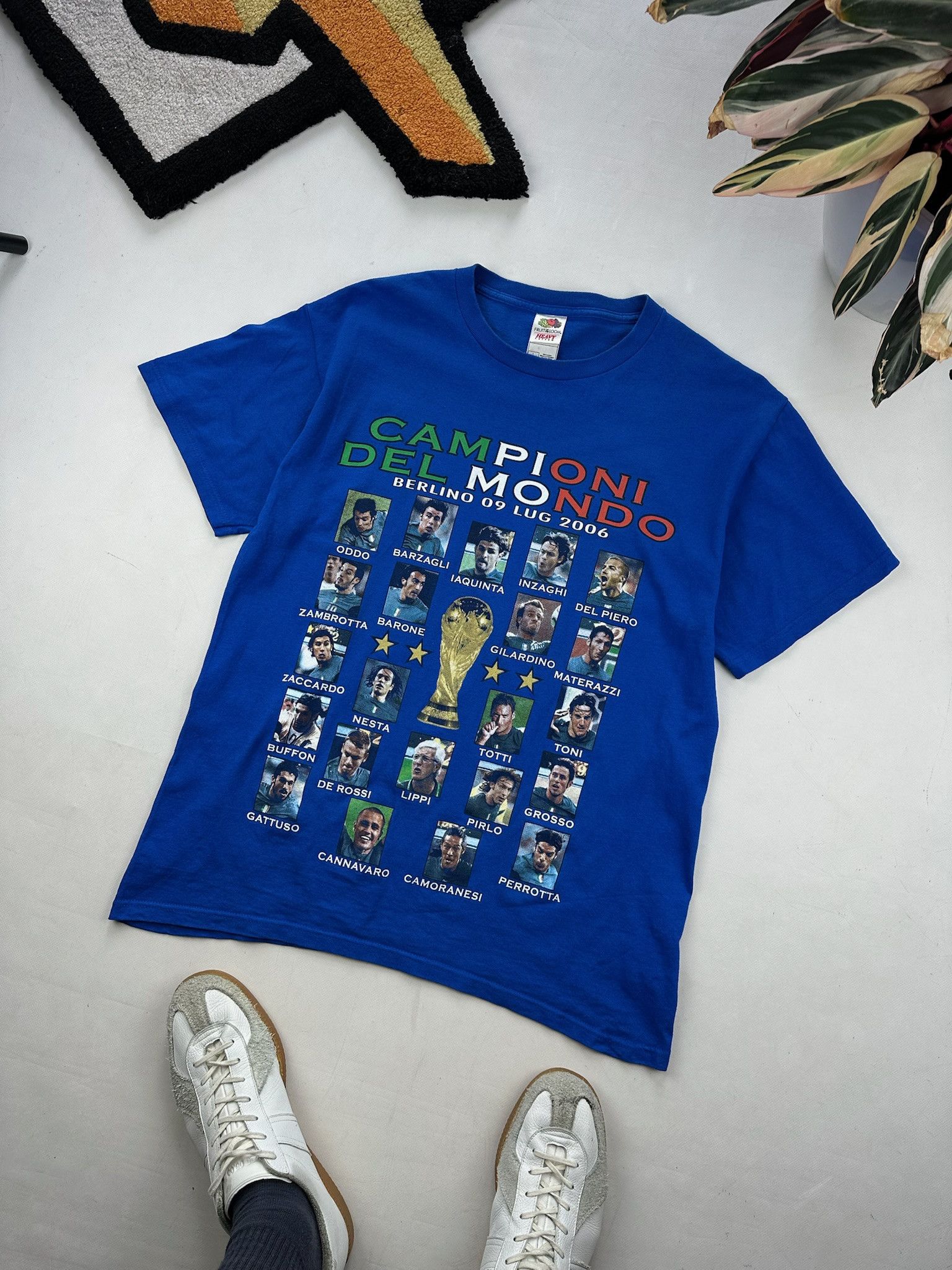 Vintage Vintage Italy World Cup 2006 tee del piero Pirlo Buffon Size US L / EU 52-54 / 3 - 1 Thumbnail
