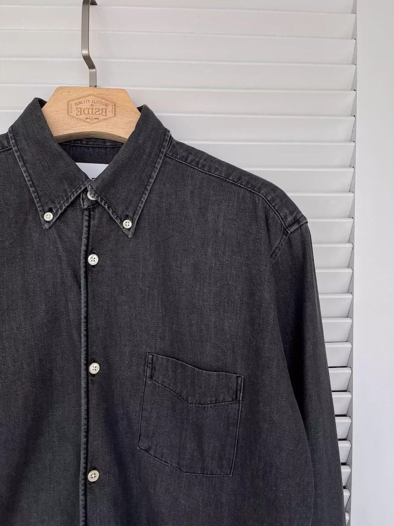 Our Legacy our legacy size 48 Black denim long-sleeved shirt 2502-Nex Size US S / EU 44-46 / 1 - 2 Thumbnail
