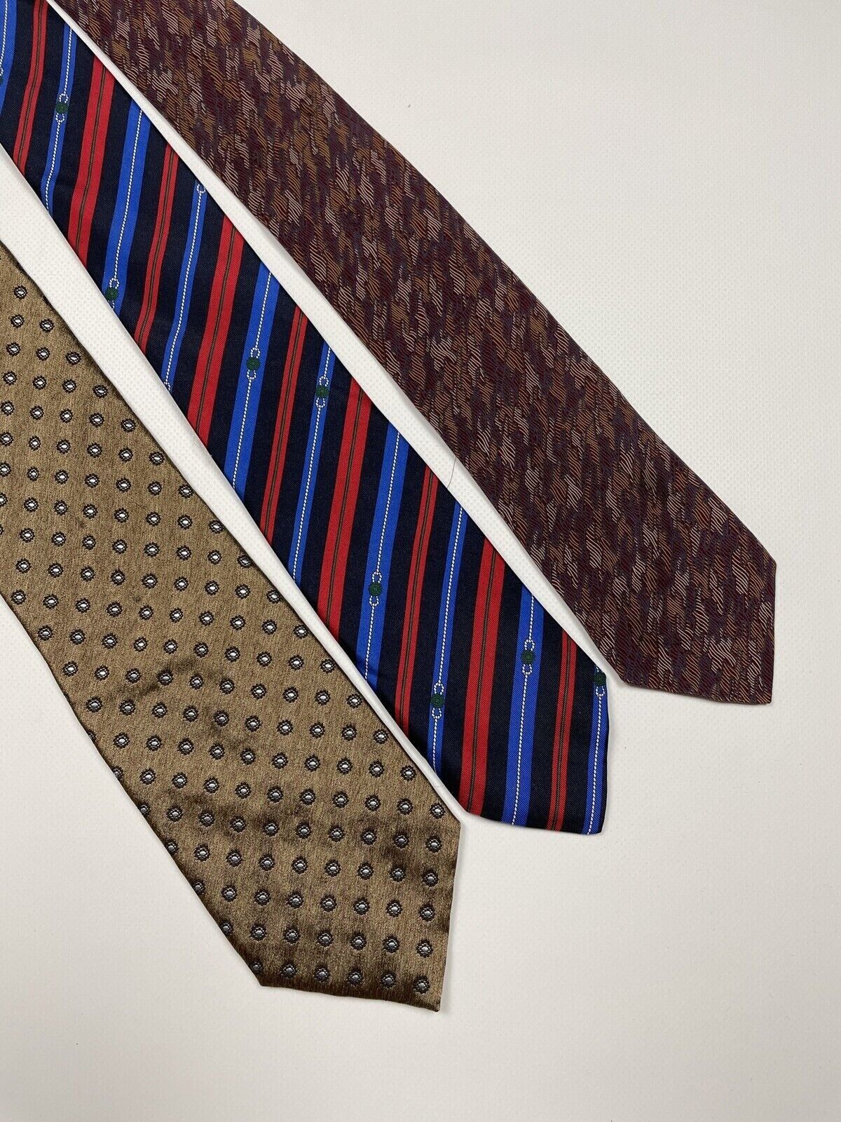 Dior LOT x 3 TIE CANALI CHRISTIAN DIOR GIVENCHY MEN Size ONE SIZE - 1 Thumbnail