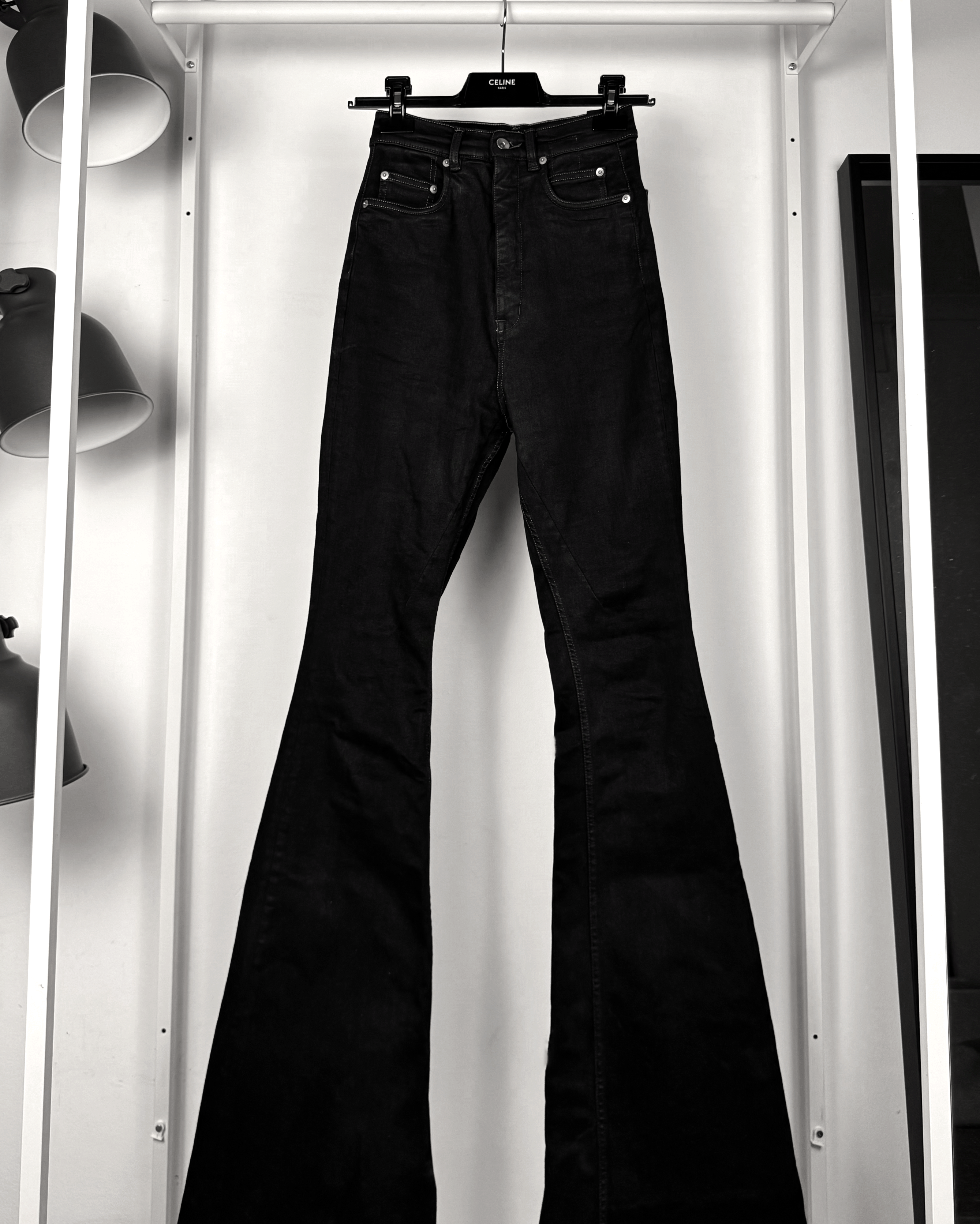 Rick Owens × Rick Owens Drkshdw Rick Owens Porterville black waxed 