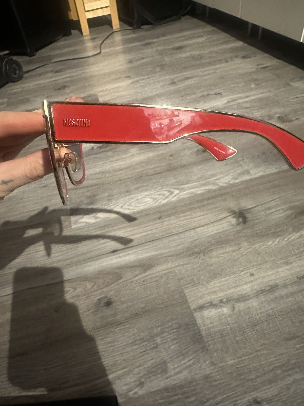 Moschino Moschino Red Sunglasses Size ONE SIZE - 3 Thumbnail