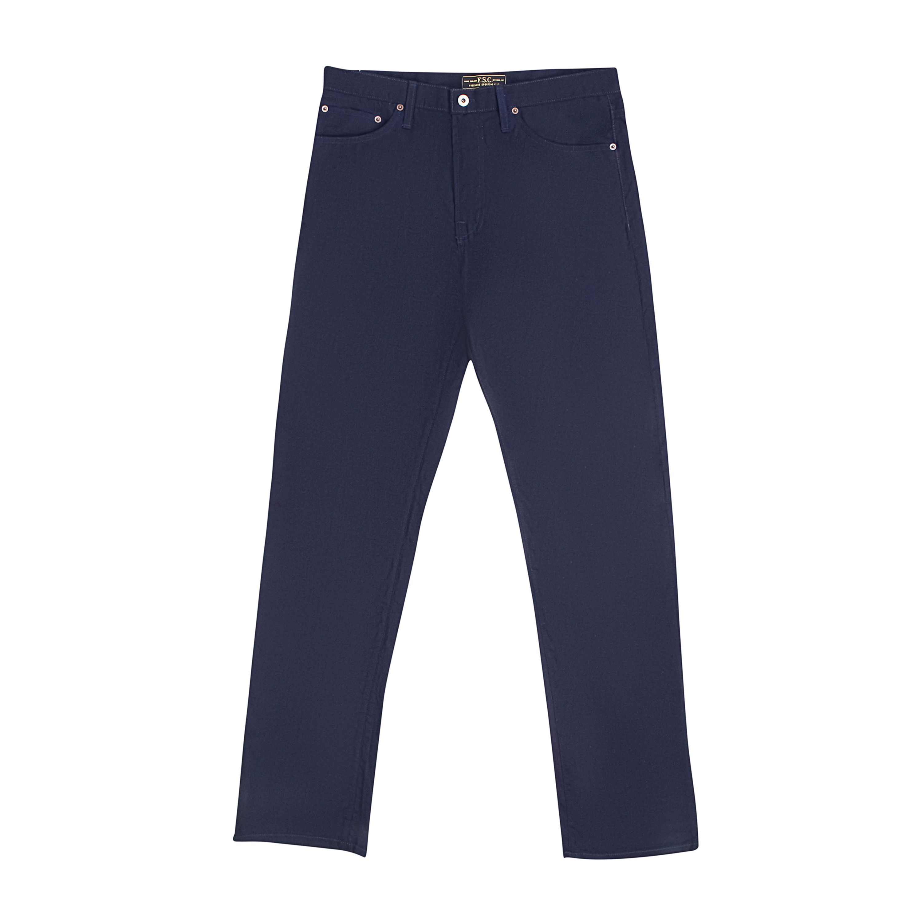 image of Freemans Sporting Club Navy Cotton Woven Pants Size 36, Men's