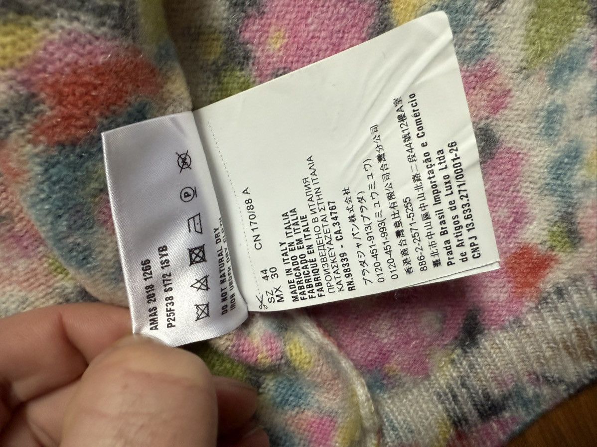 Prada F/W19 Multicolor Floral Knit Cardigan Size S / US 4 / IT 40 - 4 Thumbnail