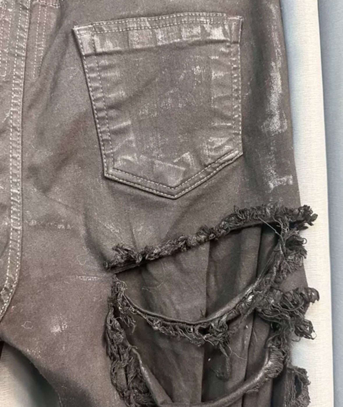 Rick Owens Rick owens 22fw Faced Perforated Jeans2412-Nextarrow Size US 33 - 5 Thumbnail