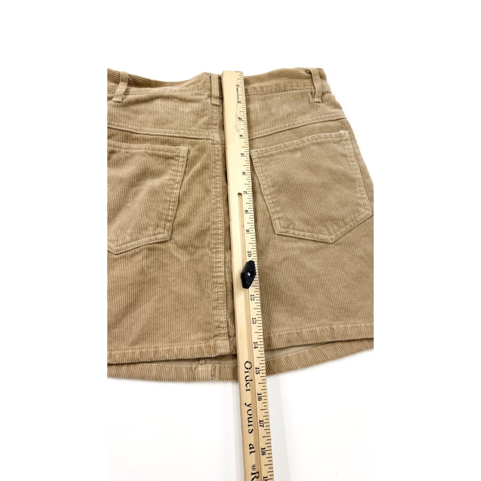 Etro J. Galt Mini Skirt Women’s Small Beige Corduroy Y2K Retro Casual Pockets Size 28" / US 6 / IT 42 - 5 Thumbnail